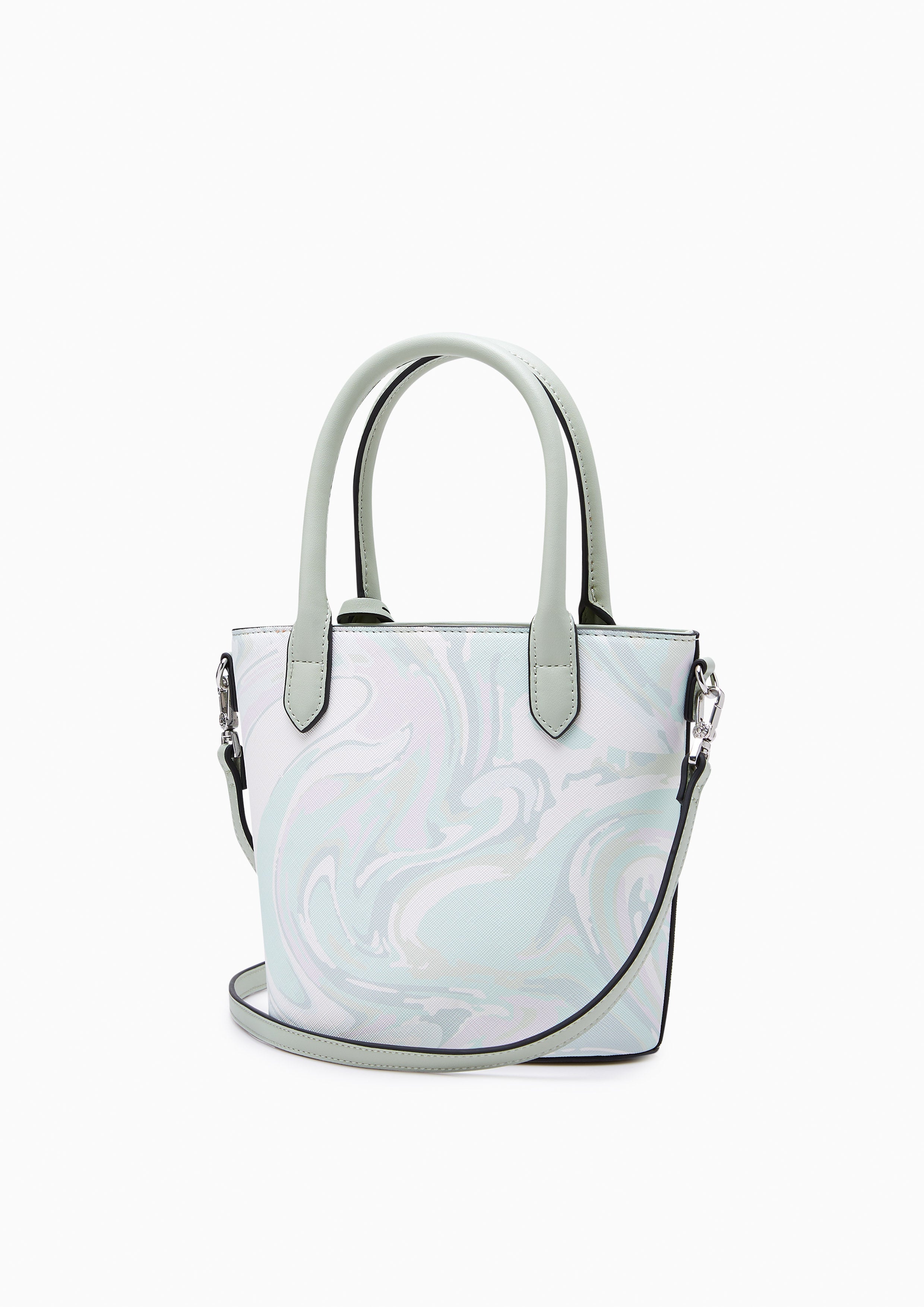 Re-Edit Marble Mini Tote Bag Green - Lyn TH