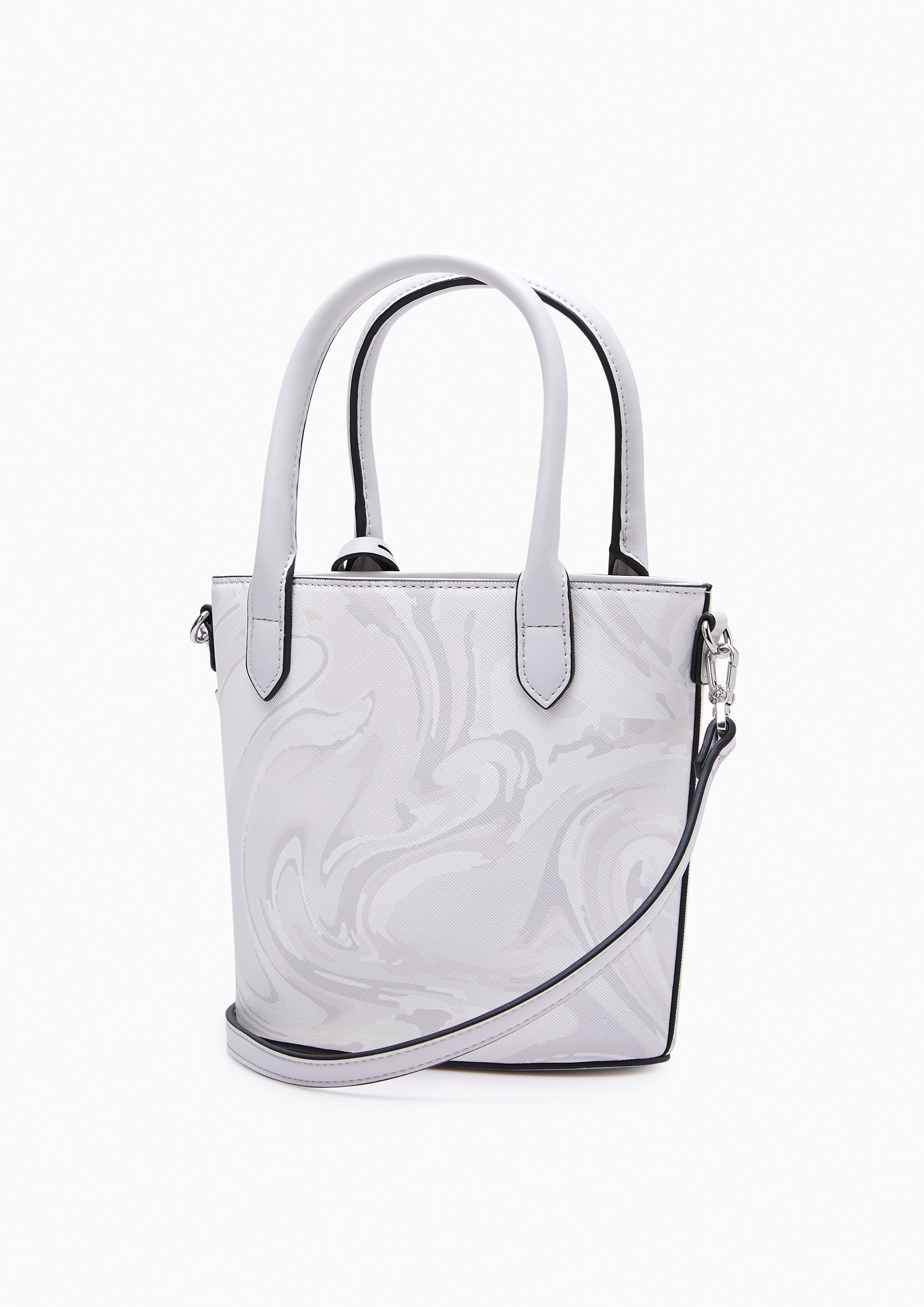 Re-Edit Marble Mini Tote Bag Light Grey - Lyn TH