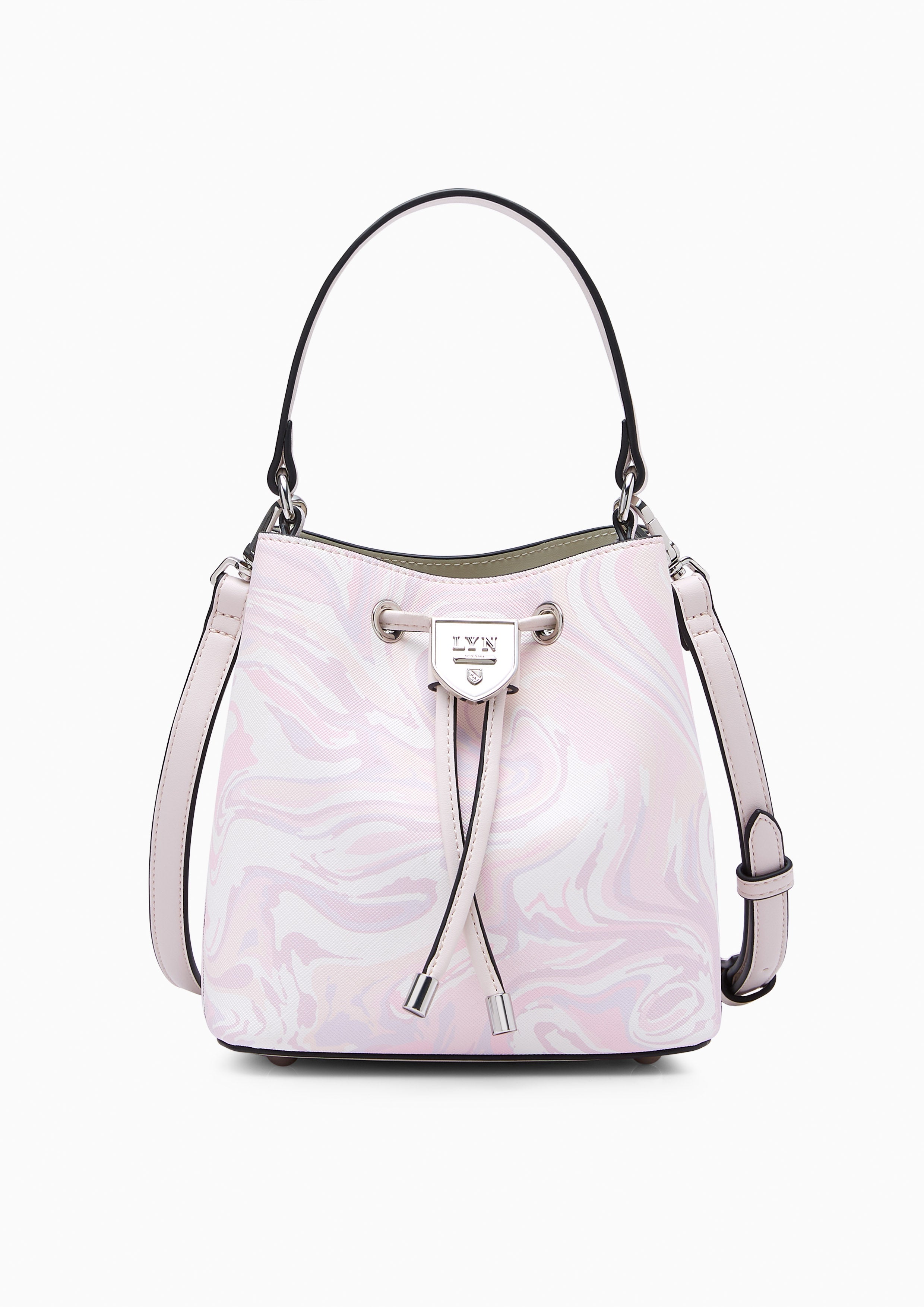 Re-Edit Marble Mini Bucket Bag Light Pink - Lyn TH