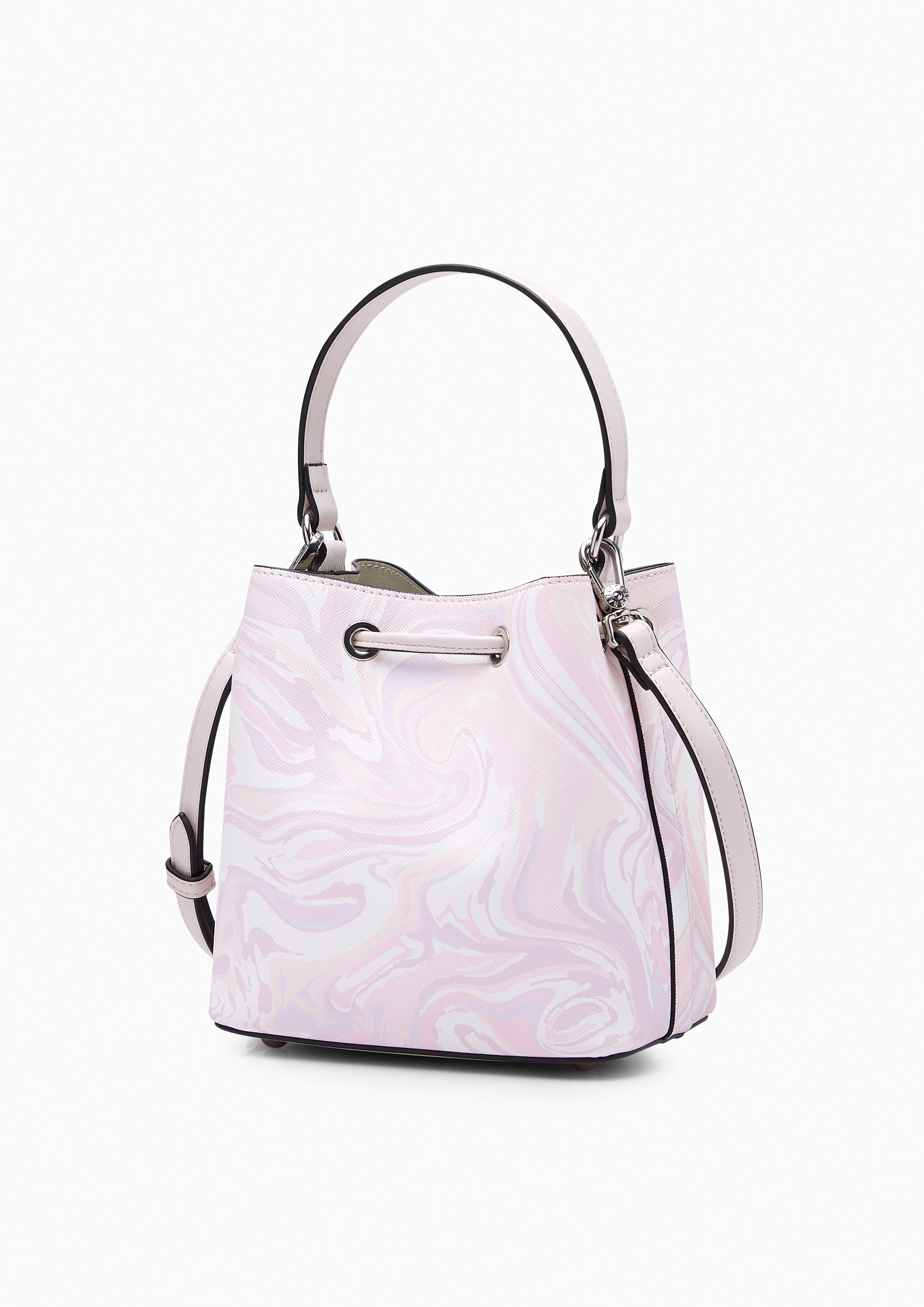 Re-Edit Marble Mini Bucket Bag Light Pink - Lyn TH