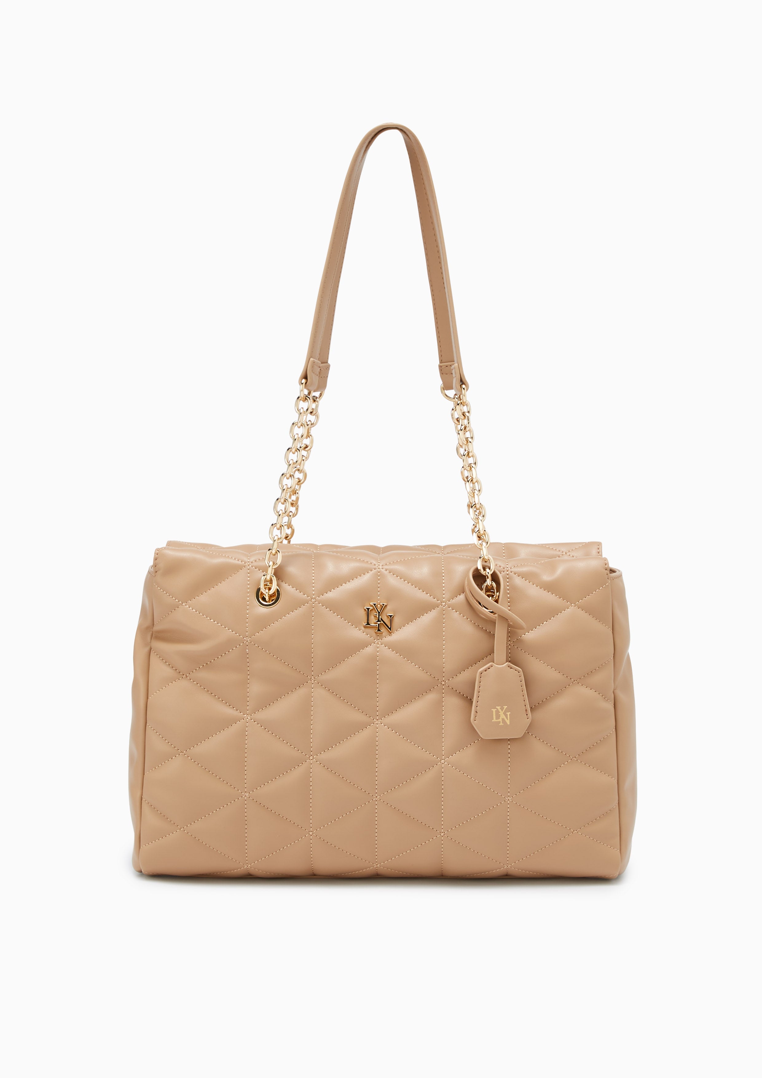 Trino L Tote Bag Beige - Lyn TH