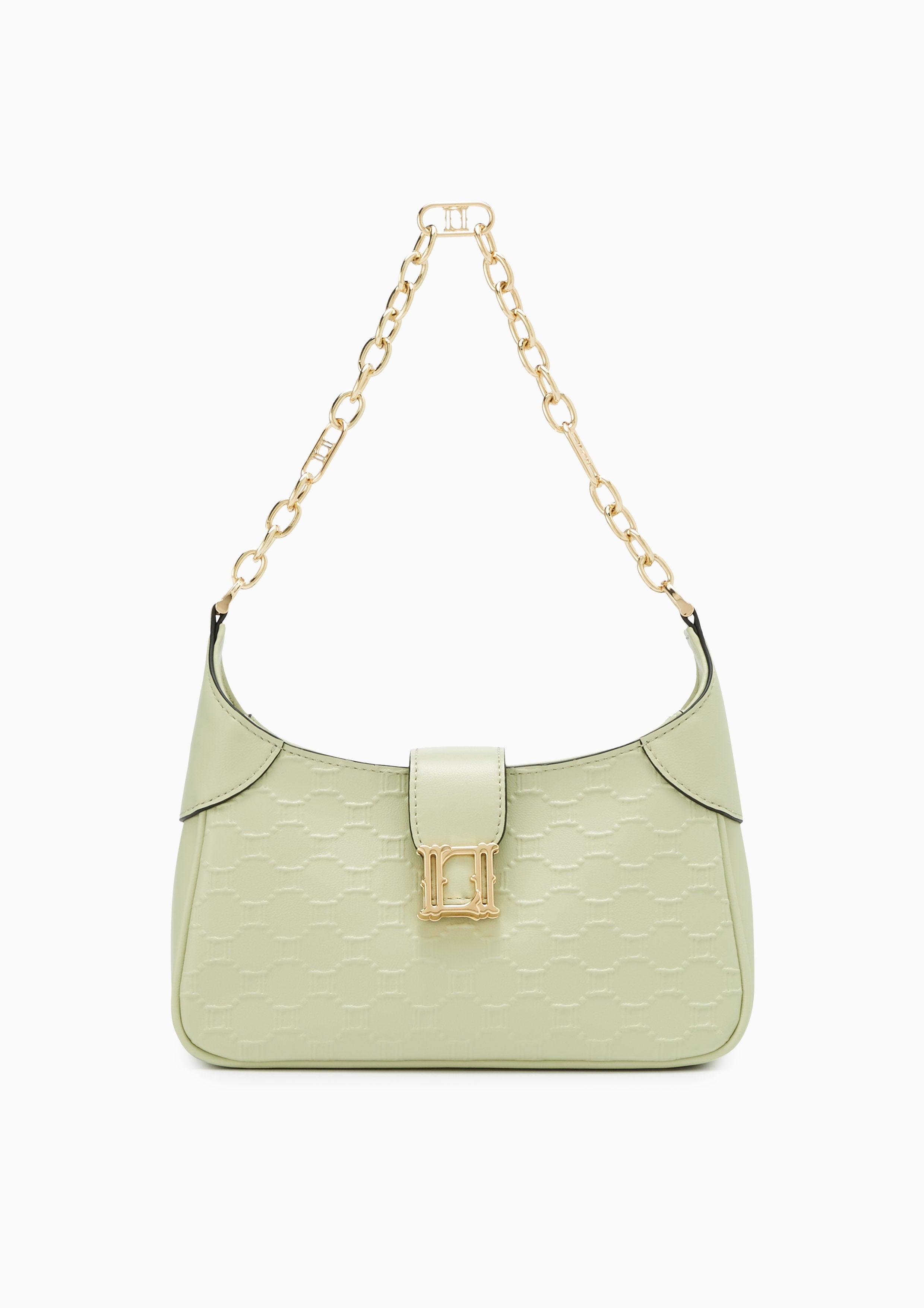 Letitia Embossed Shoulder Bag S Light Green