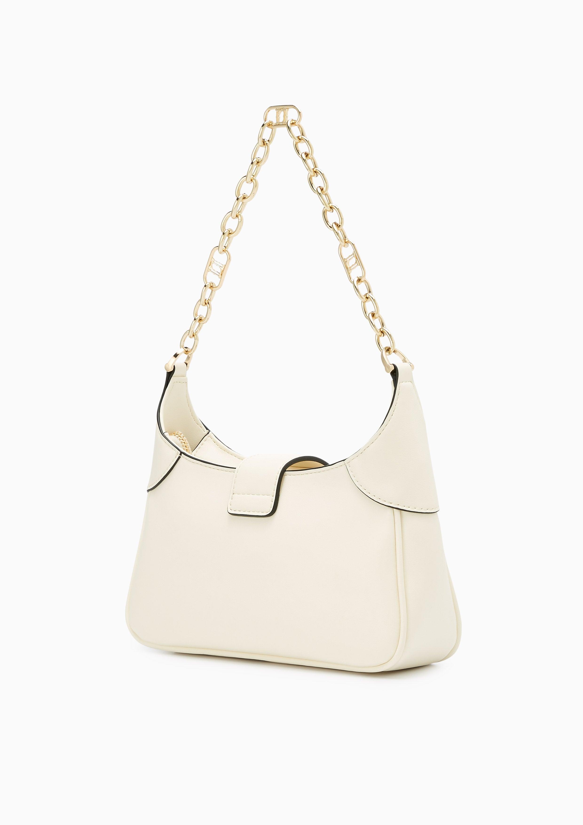 Letitia Embossed Shoulder Bag S Ivory