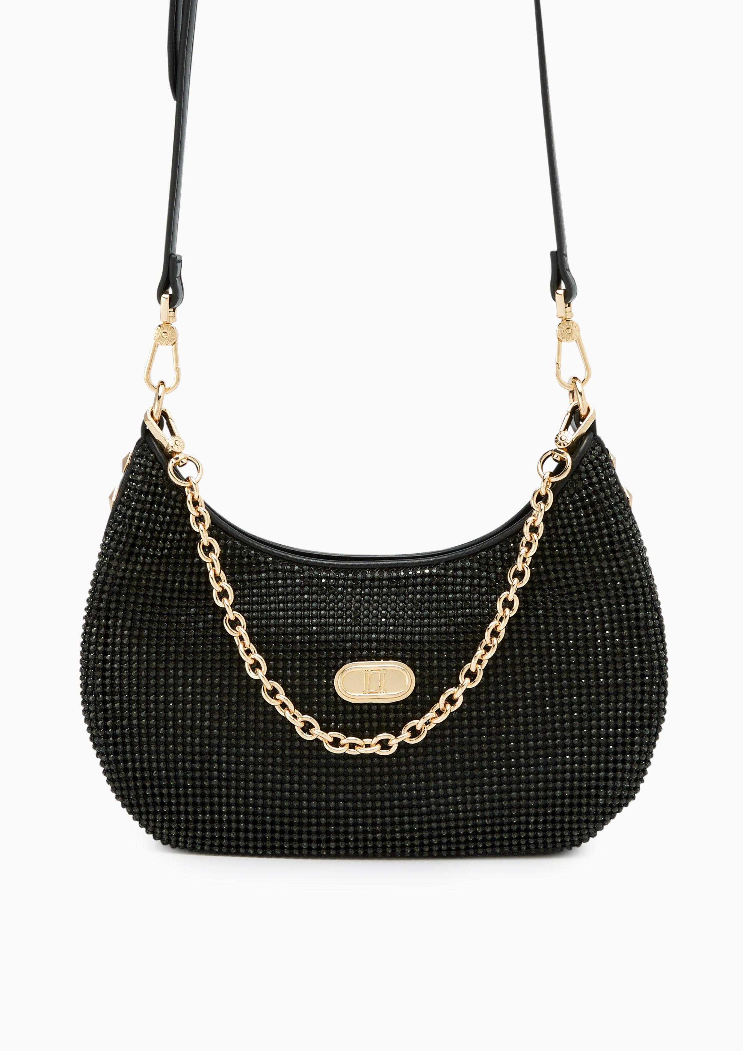 Cheri Shoulder S Crystal Bag Black