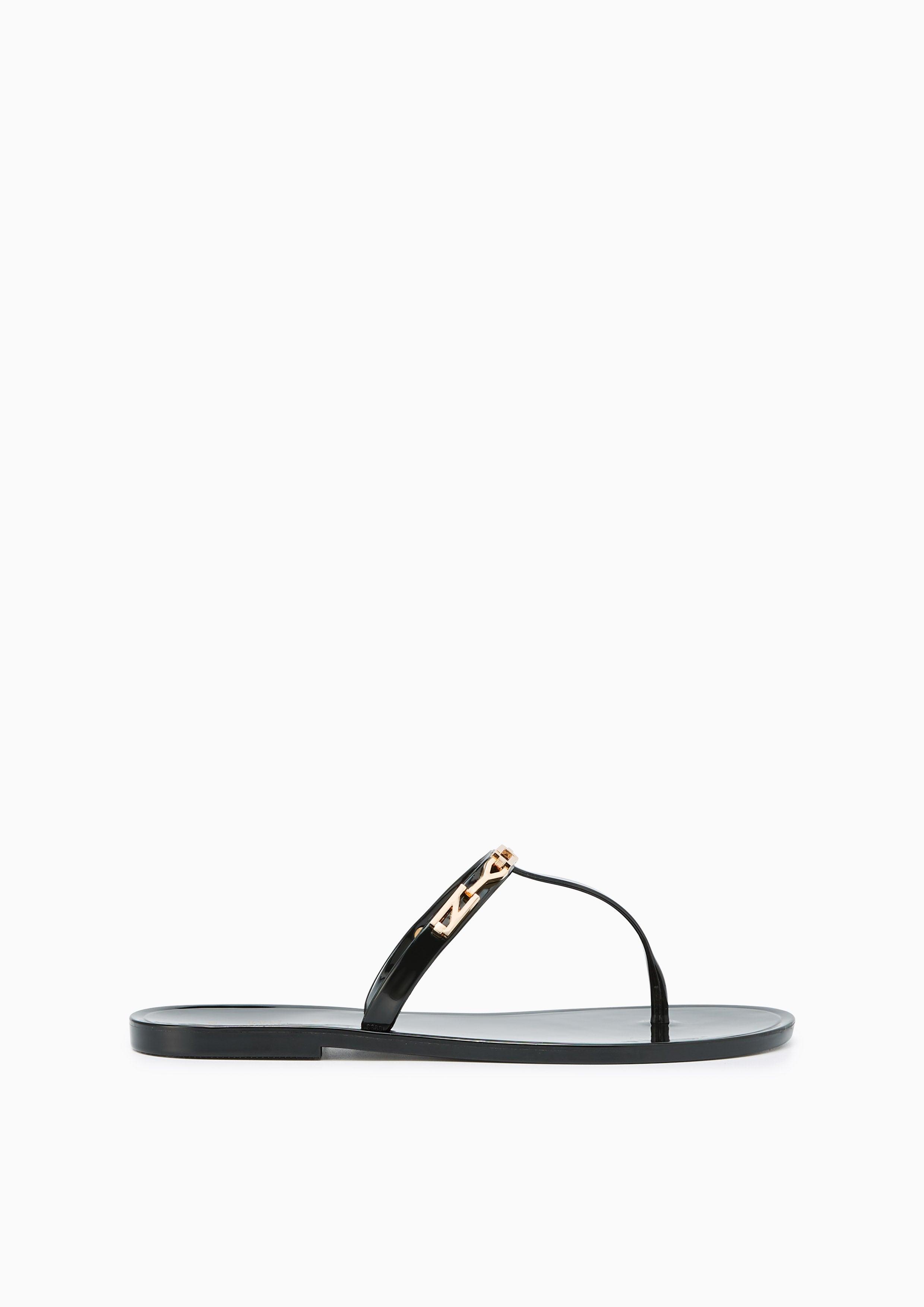 Bramble Flat Thongs Black - Lyn TH