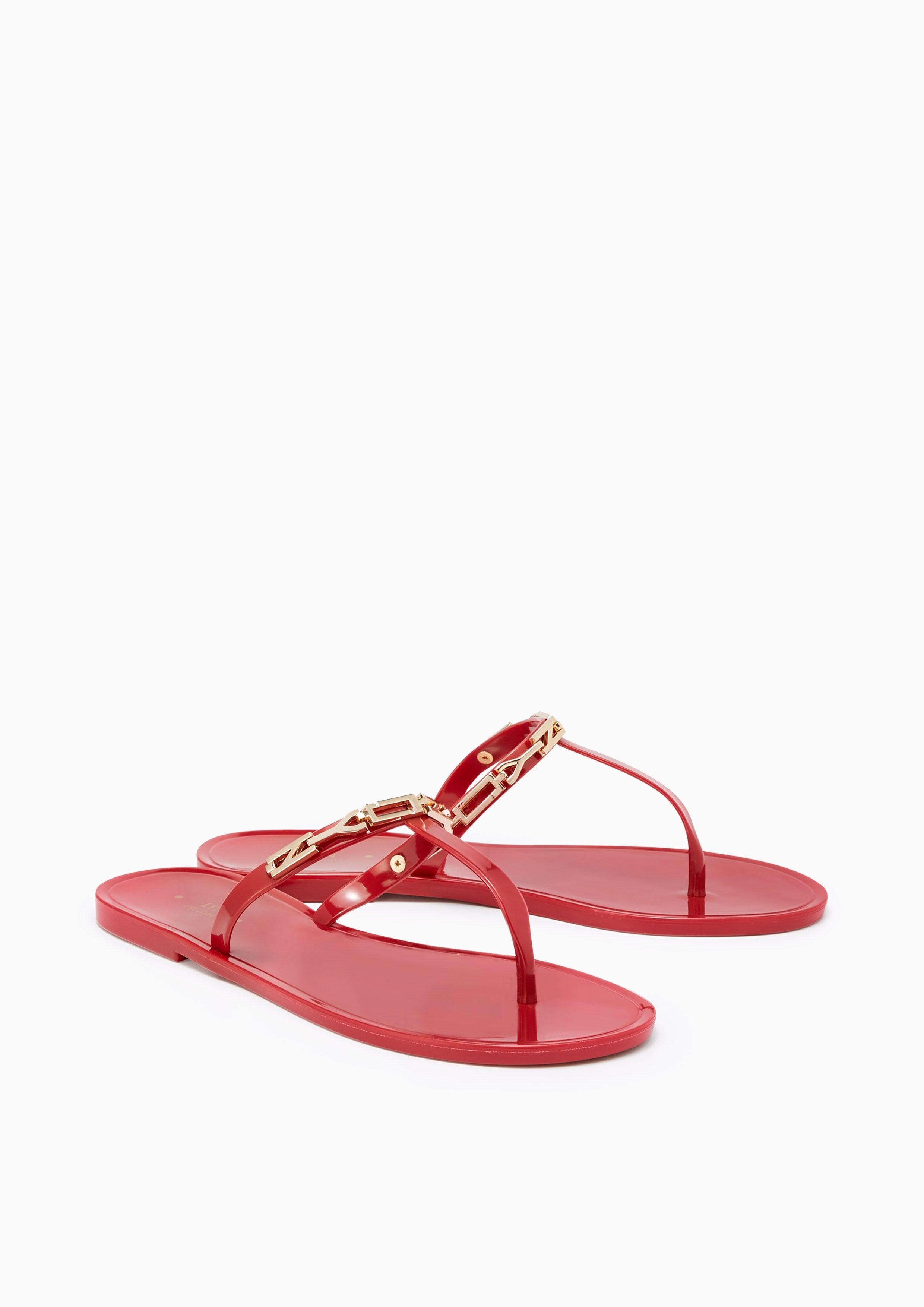 Bramble Flat Thongs Red - Lyn TH