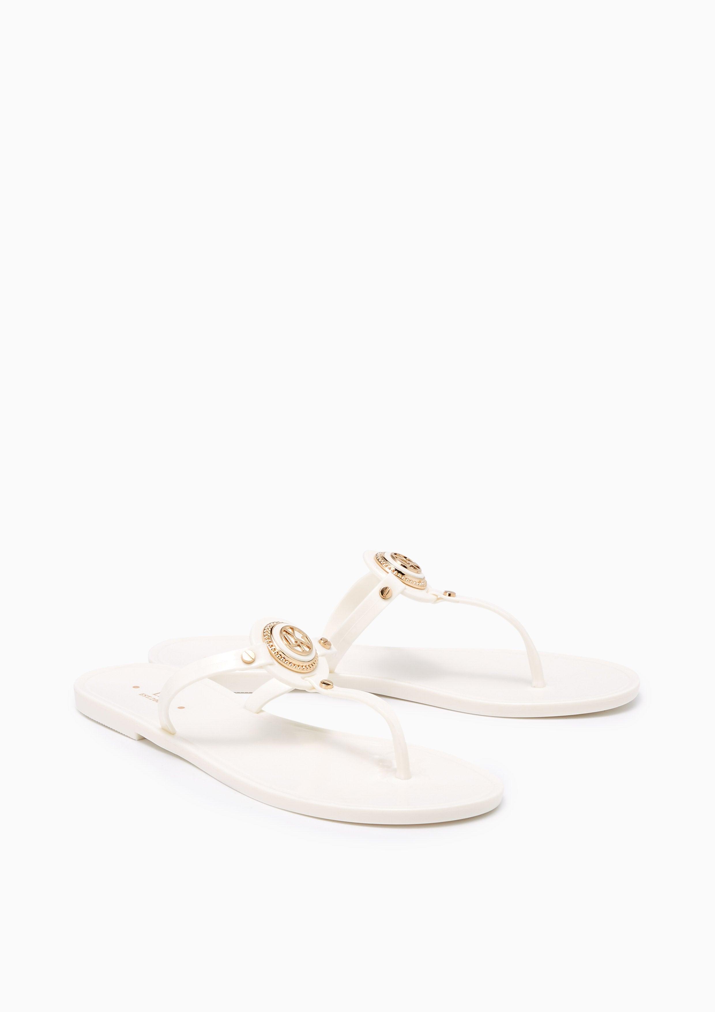 Best Loved Flat Thongs Off-White - Lyn TH