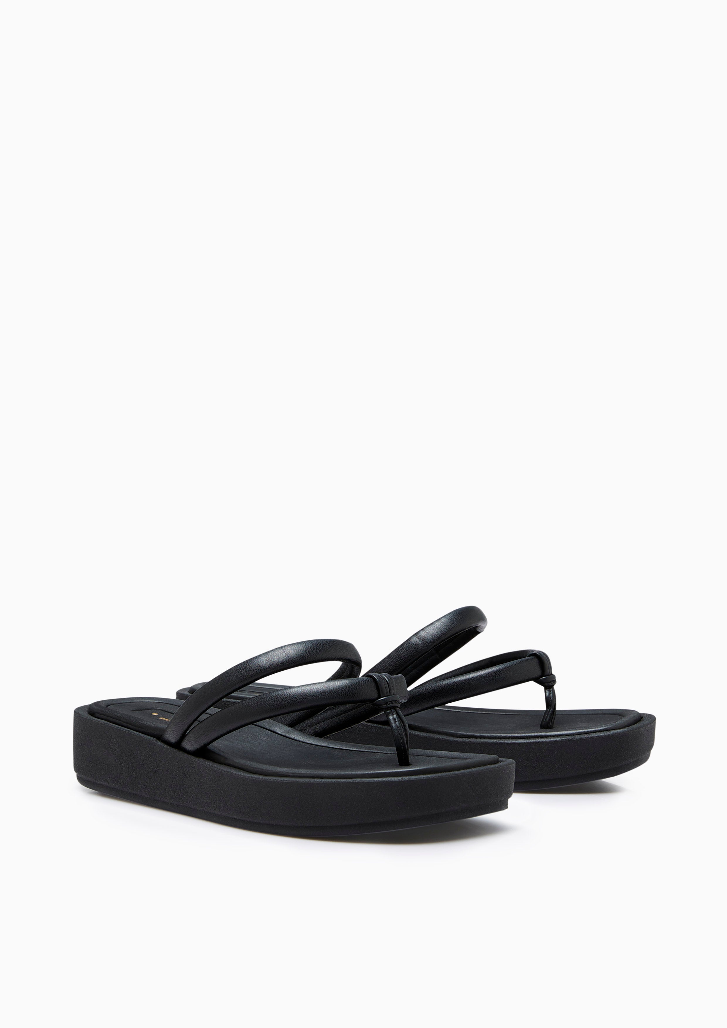 Bacca Platform Sandals Black