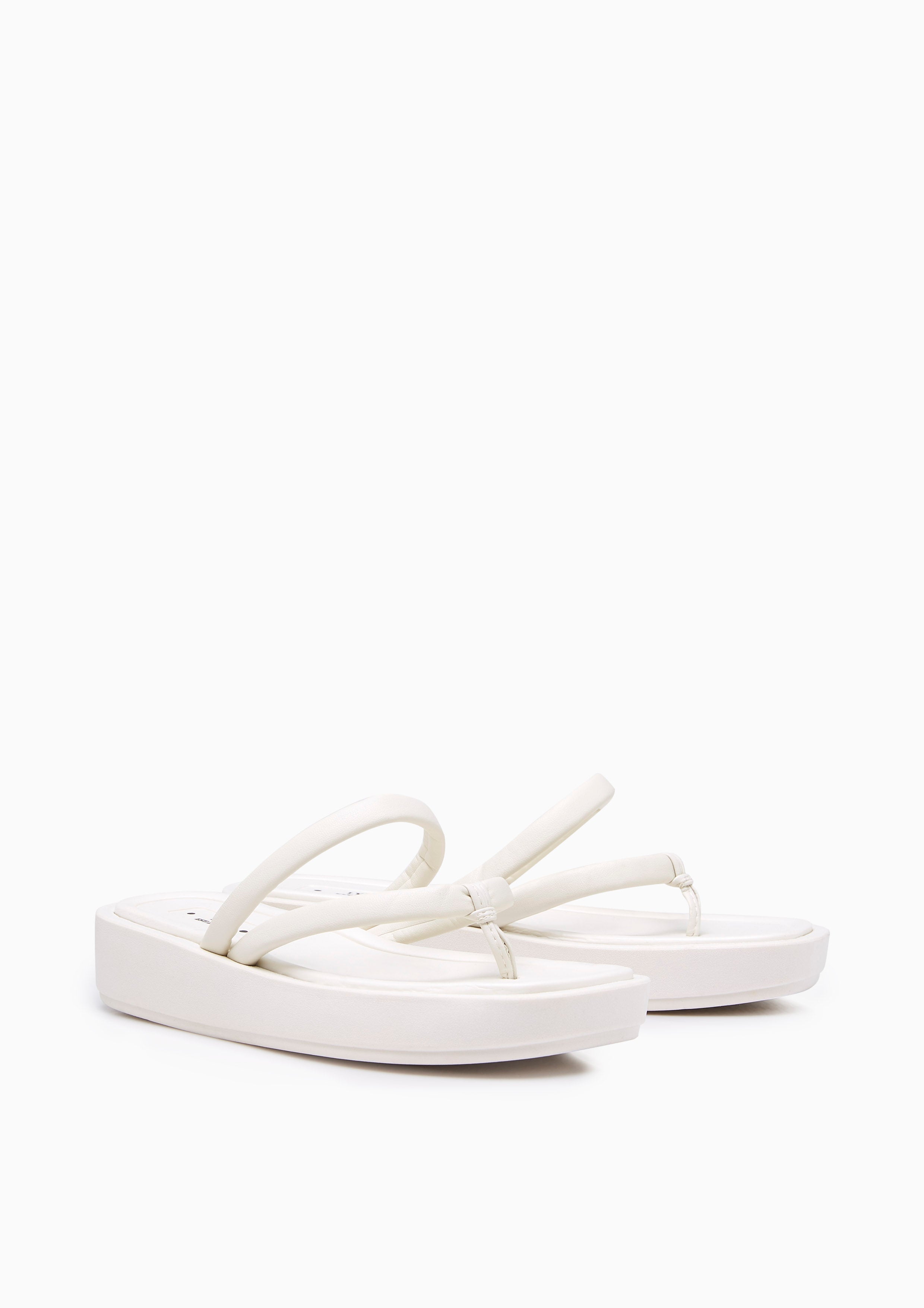 Bacca Platform Sandals Off-White