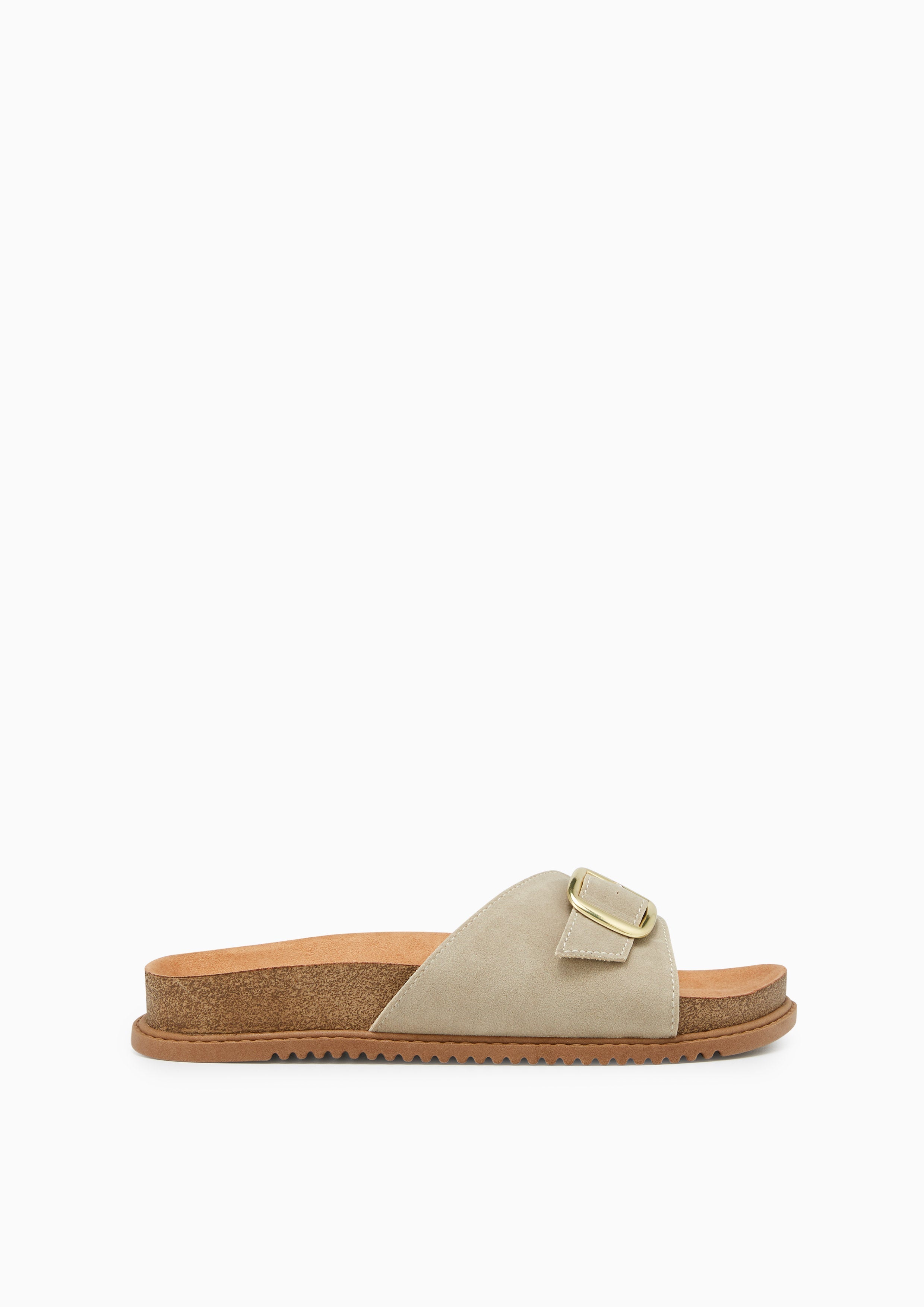 Benicia Flat Sandals Off-White