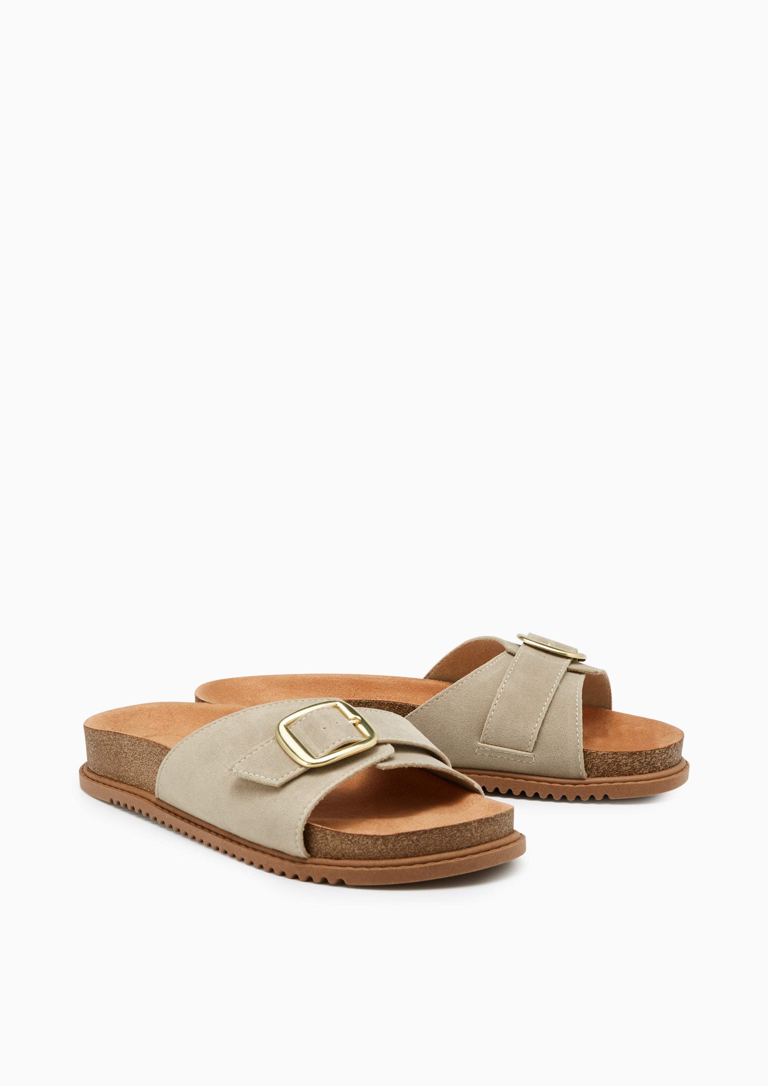 Benicia Flat Sandals Off-White