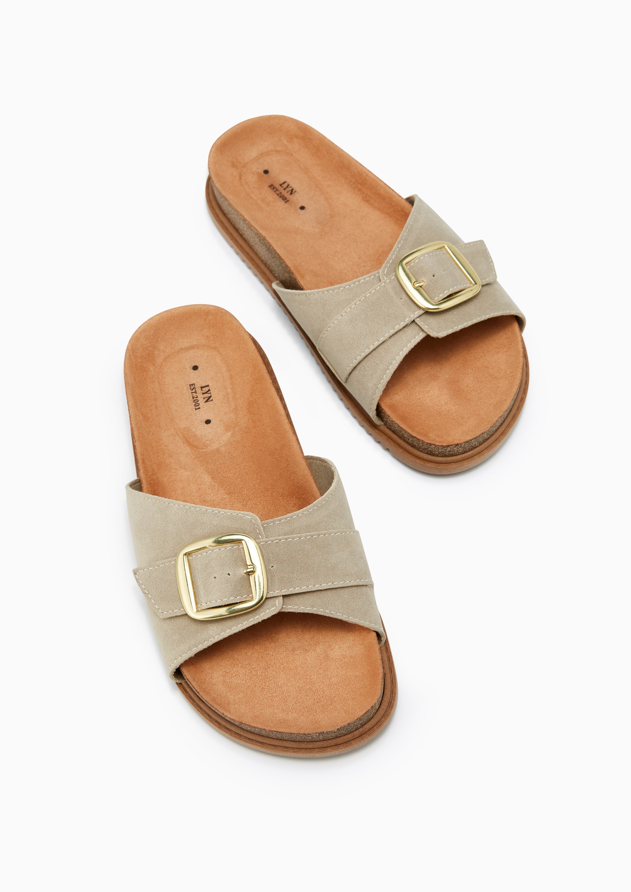 Benicia Flat Sandals Off-White