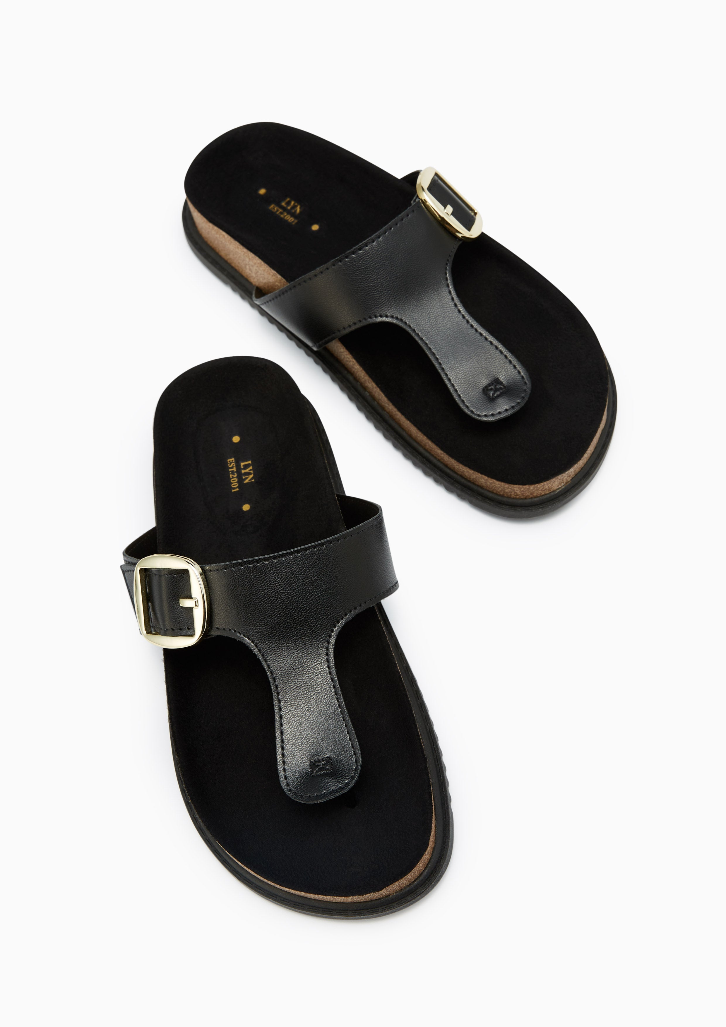 Biming Flat Sandals Black