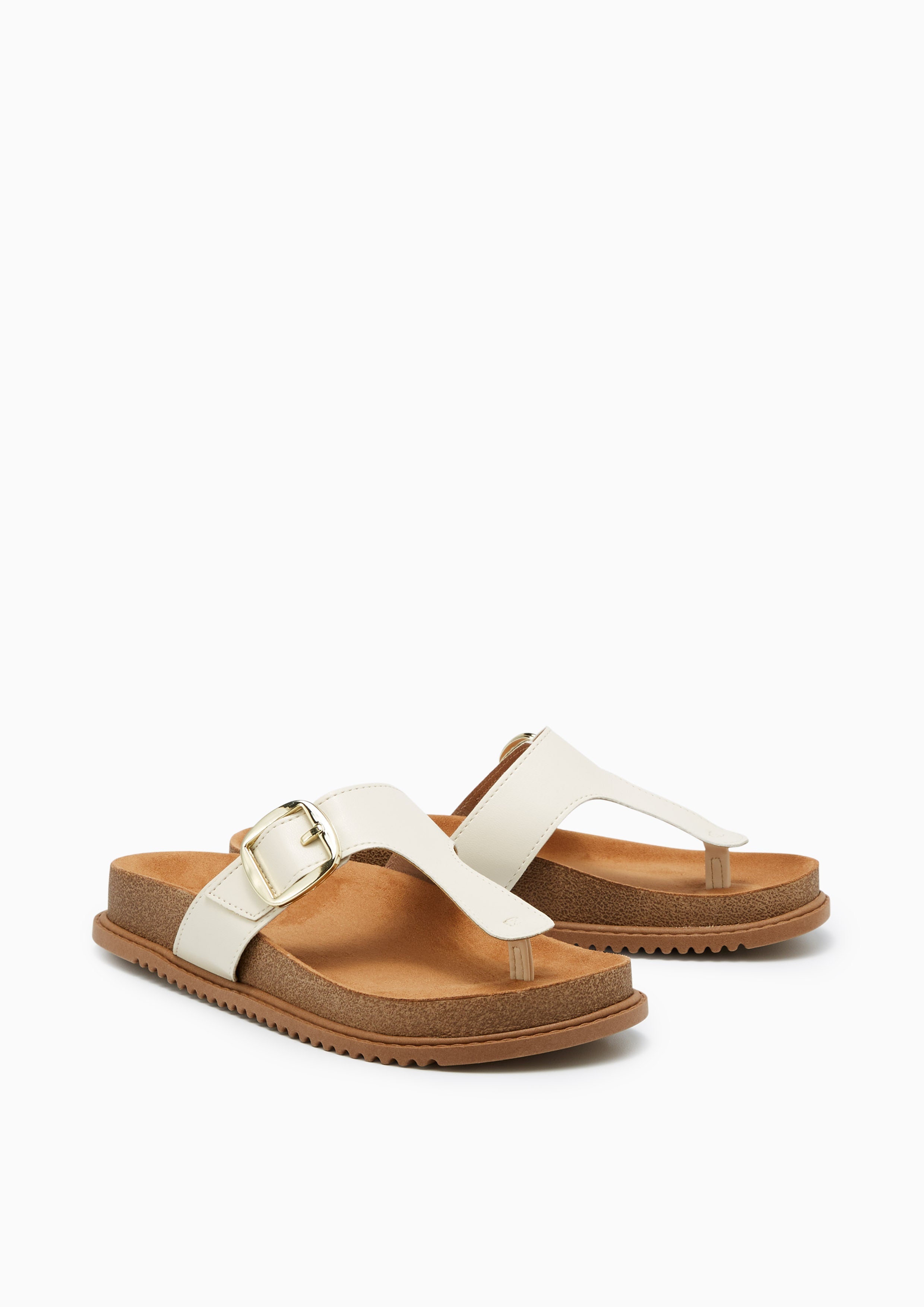 Biming Flat Sandals Off-White