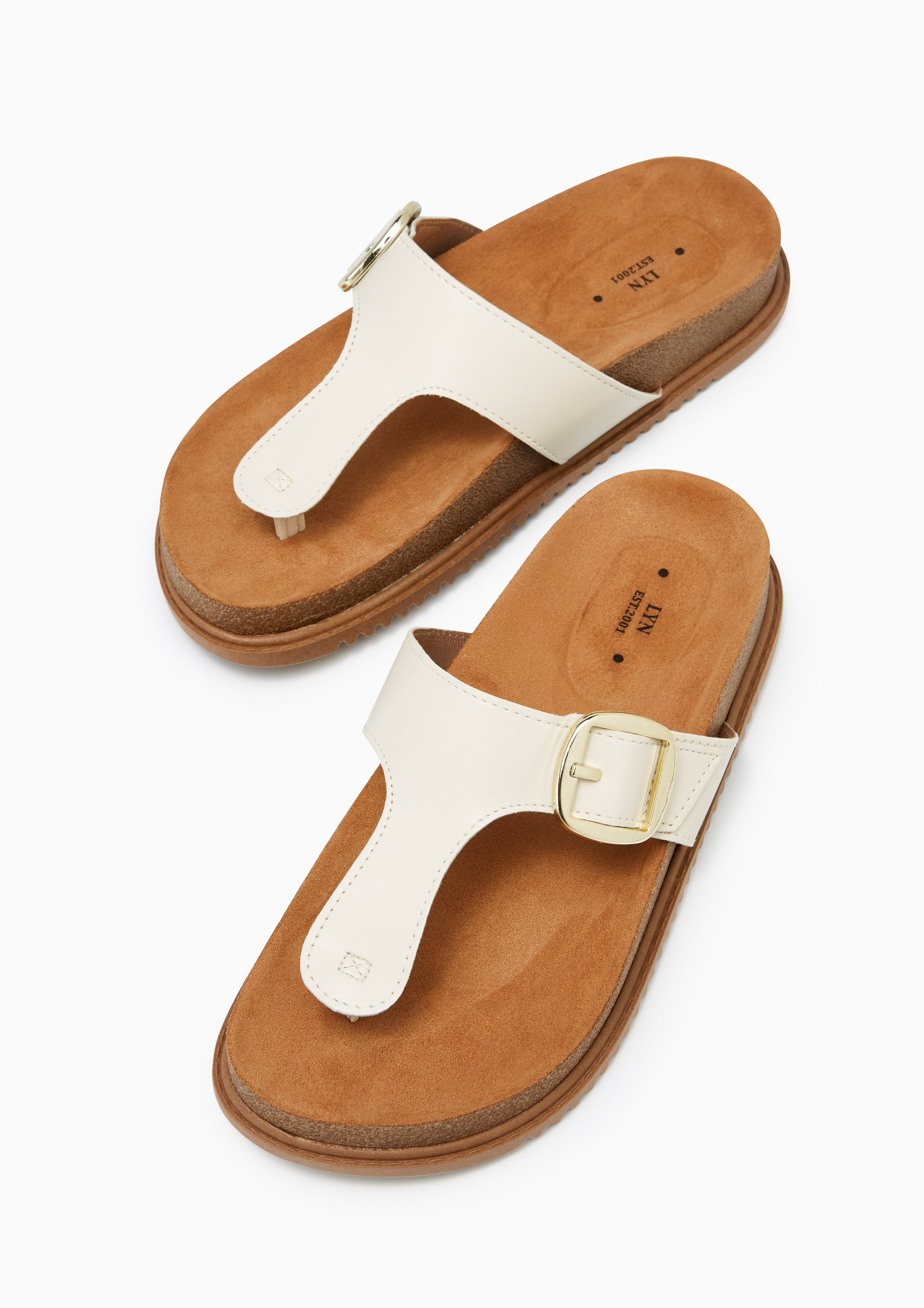 Biming Flat Sandals Off-White