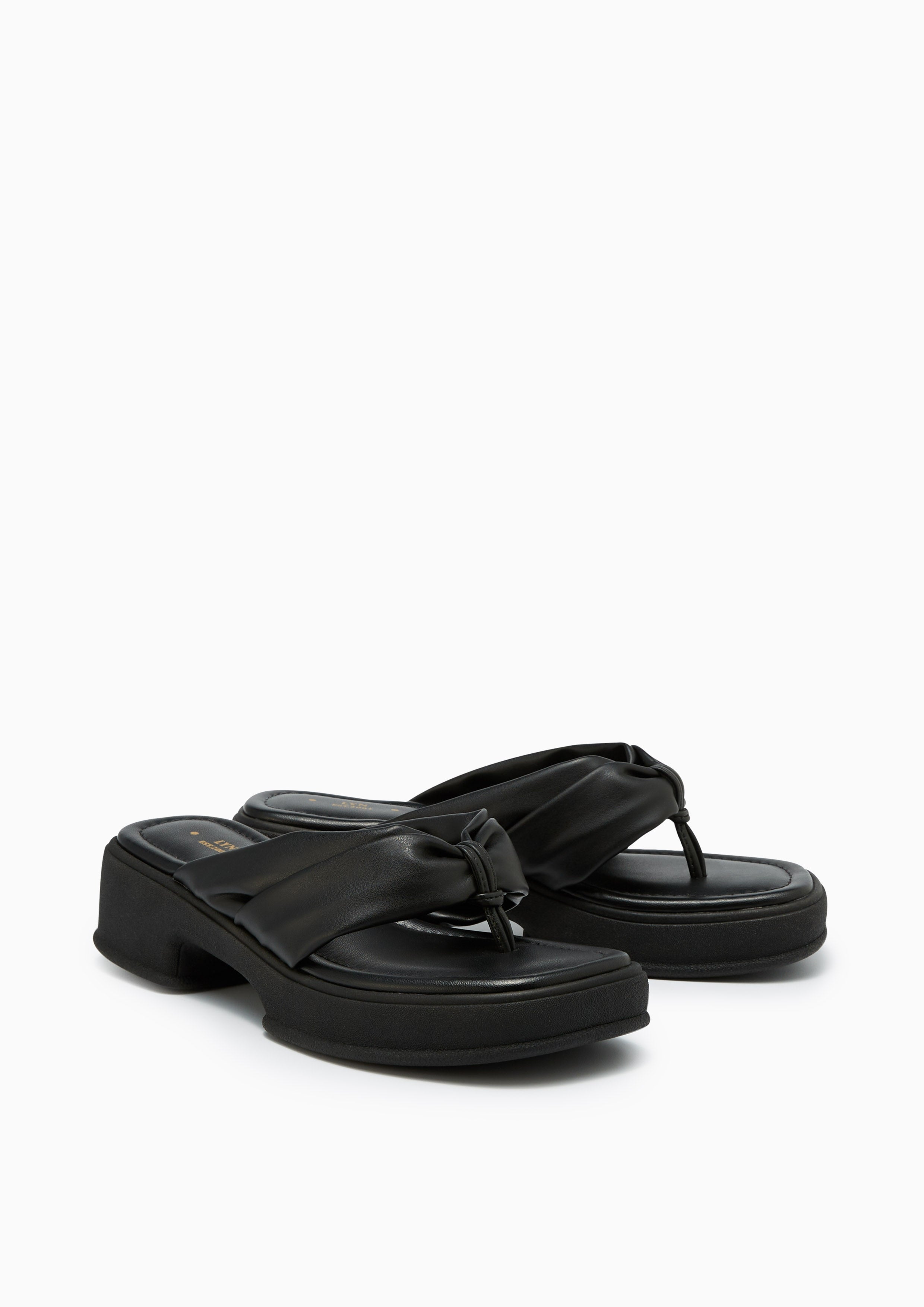 Bray Platform Sandals Black