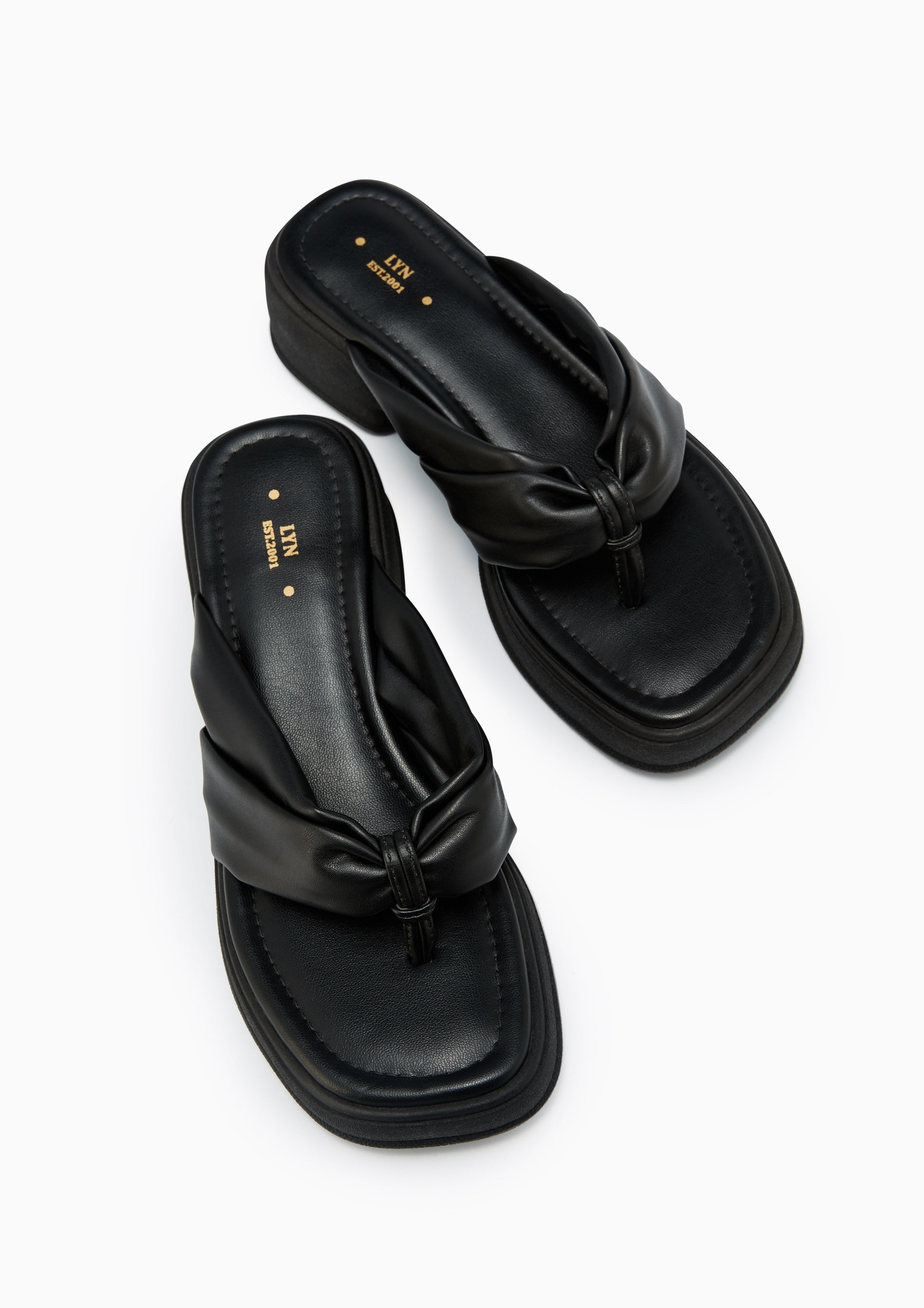 Bray Platform Sandals Black