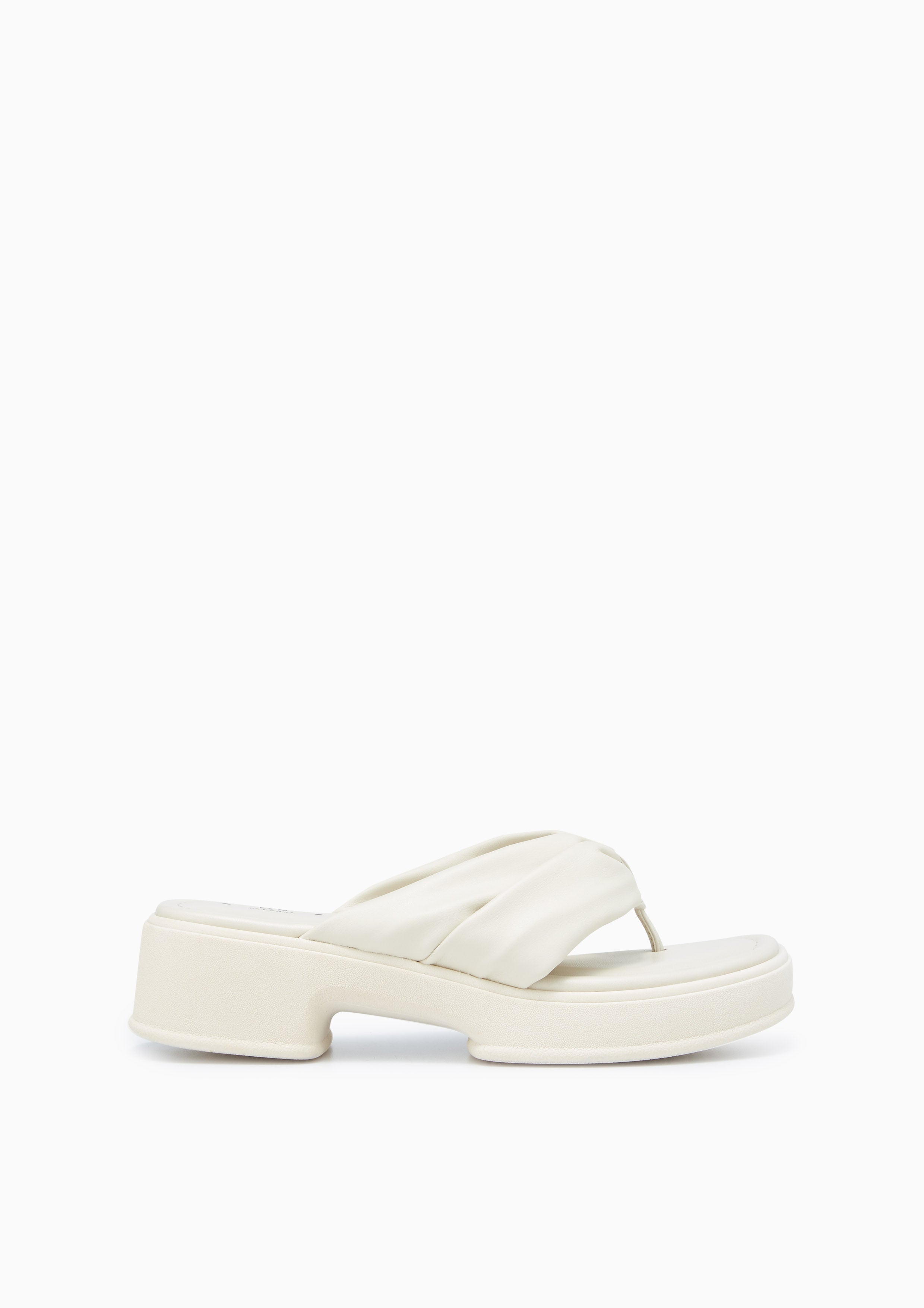 Bray Platform Sandals Off-White