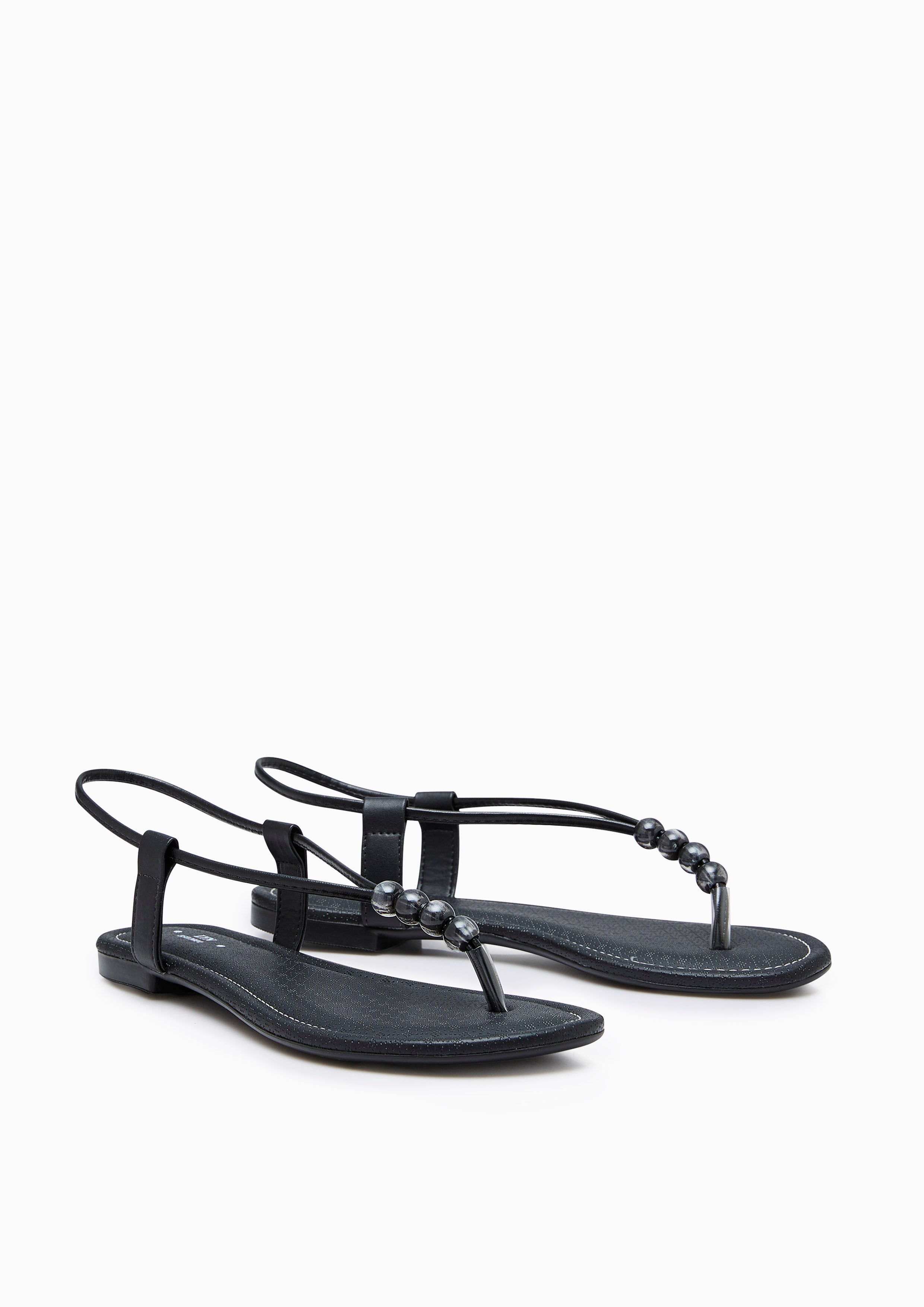 Bryna Flat Sandals Black