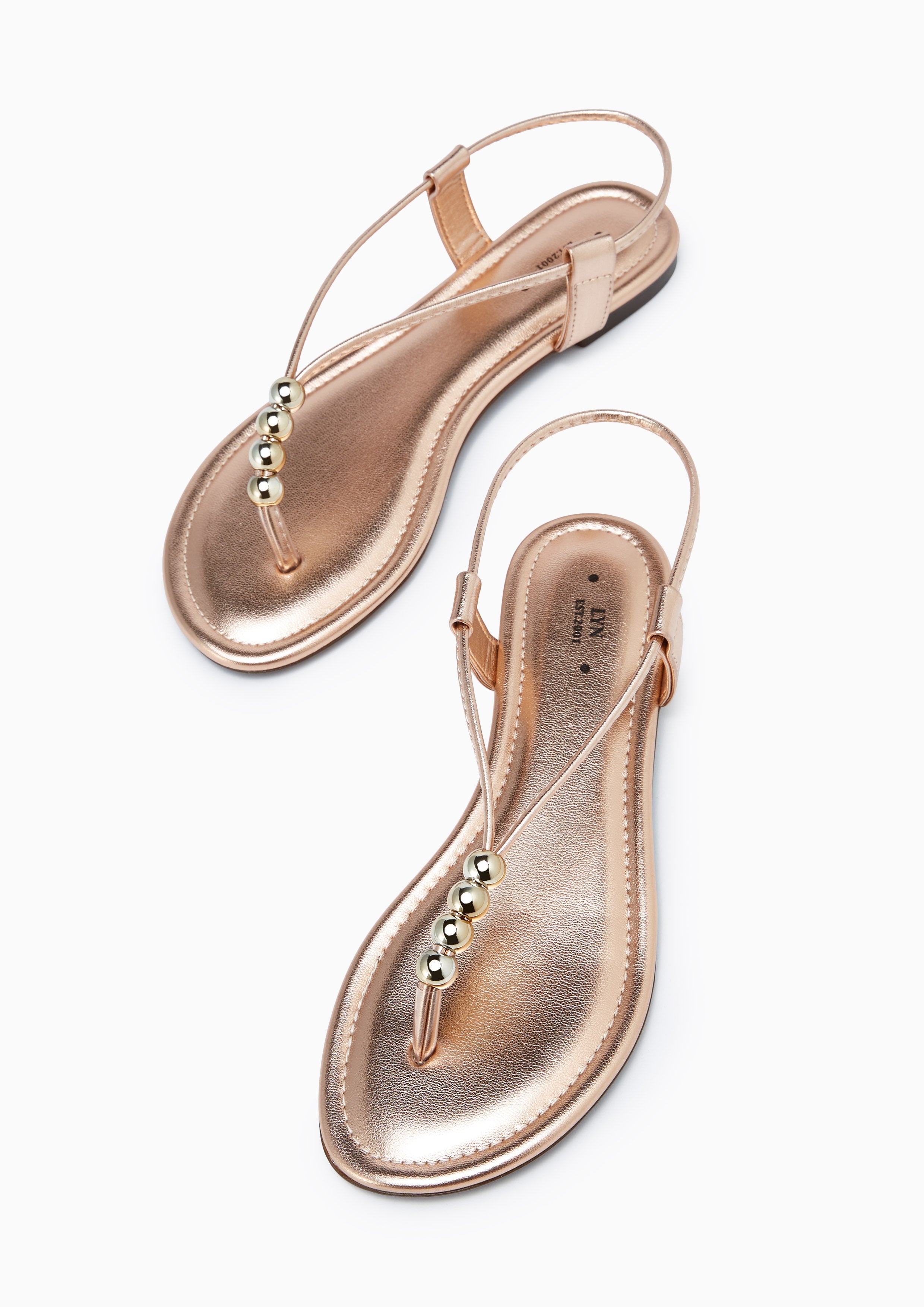 Bryna Flat Sandals Rose Gold