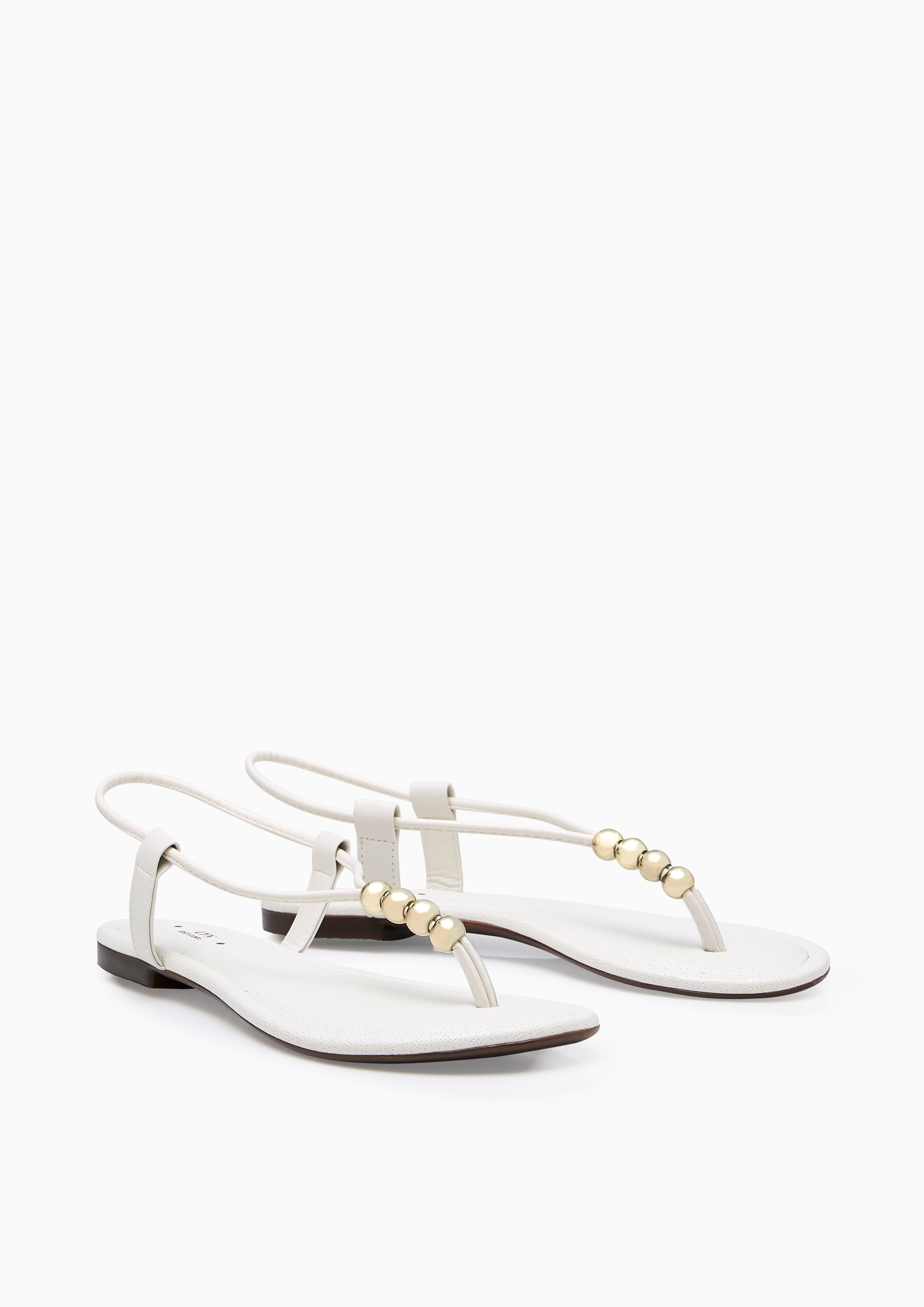 Bryna Flat Sandals Off-White