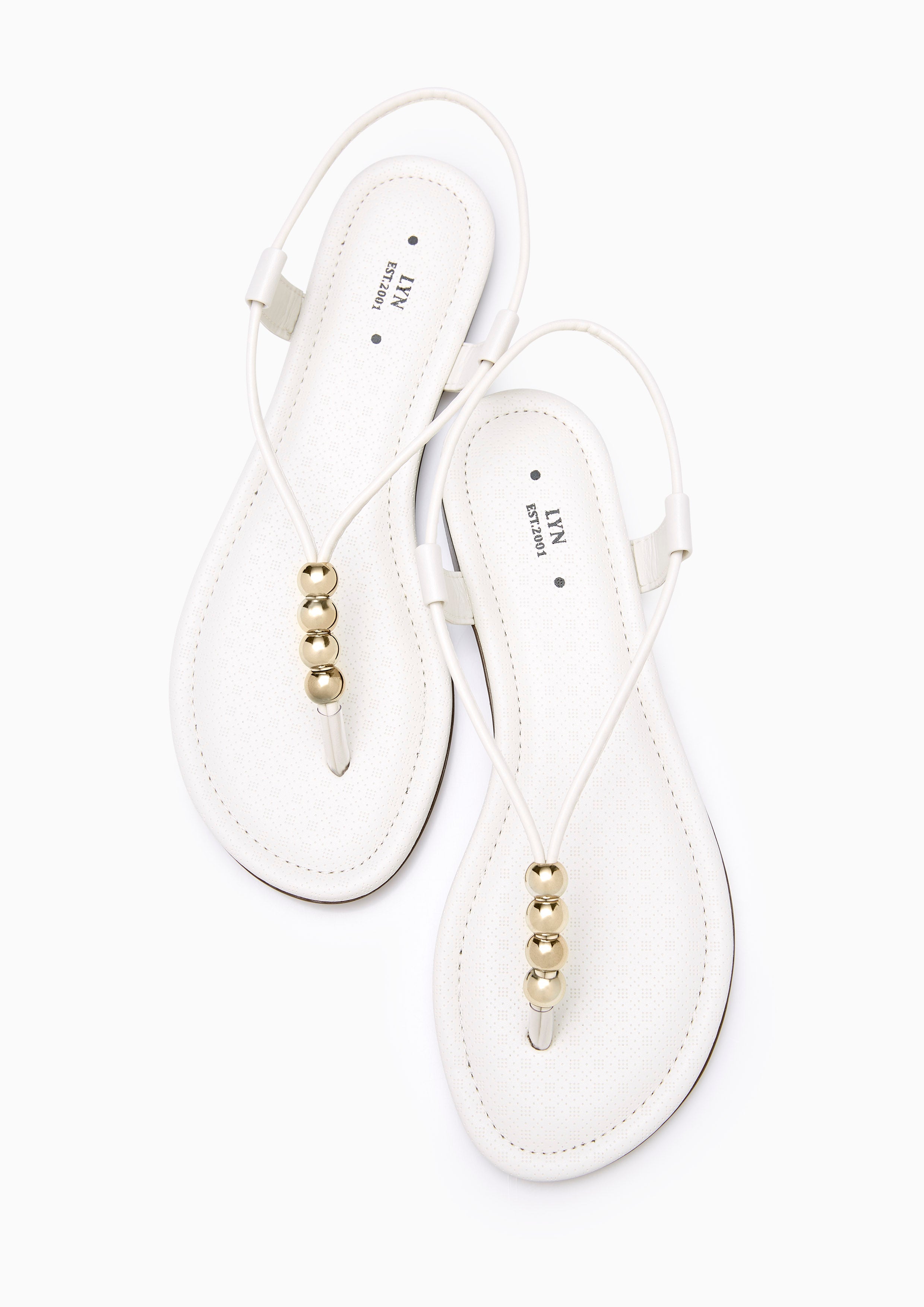 Bryna Flat Sandals Off-White