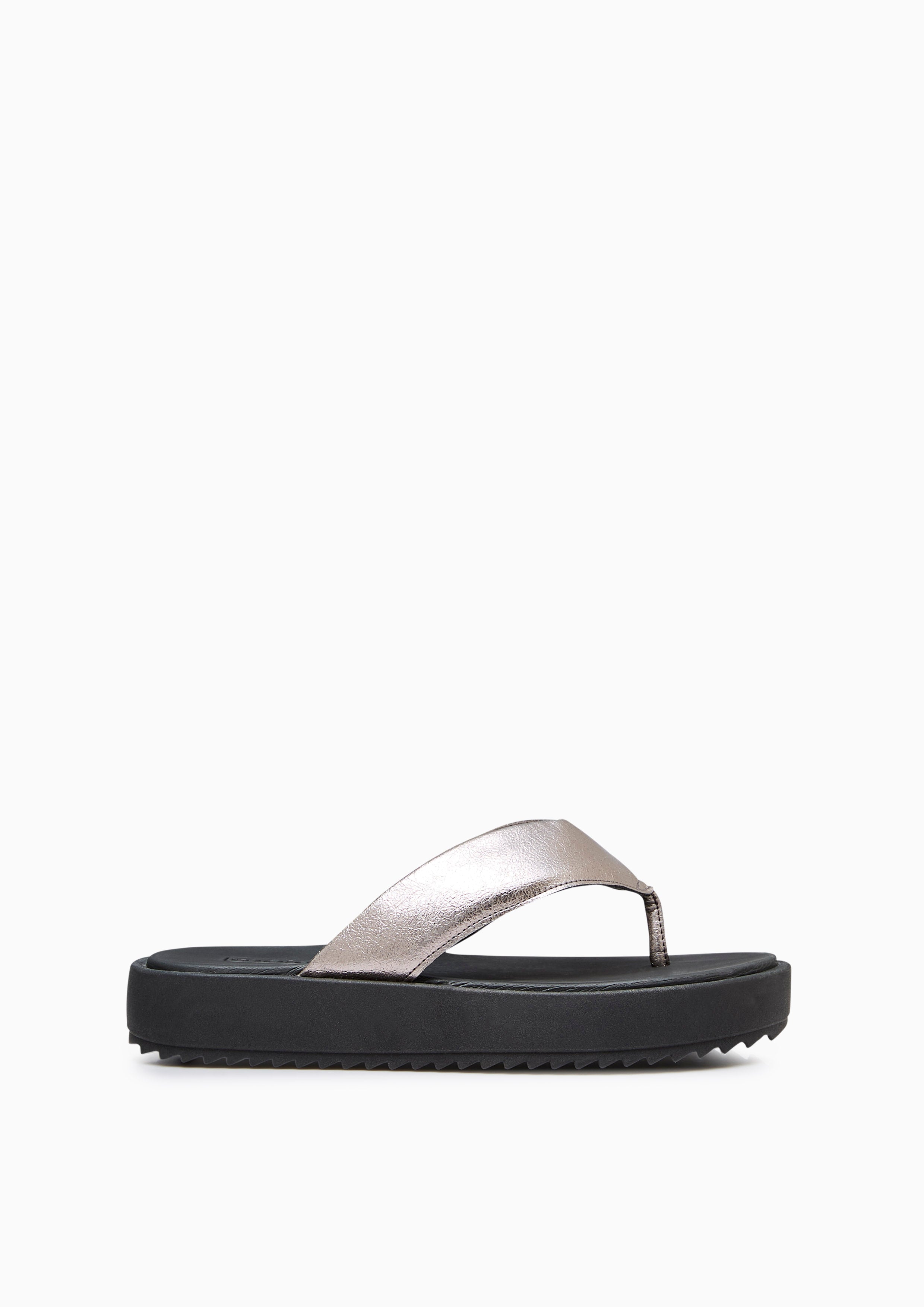 Bixby Platform Sandals Grey