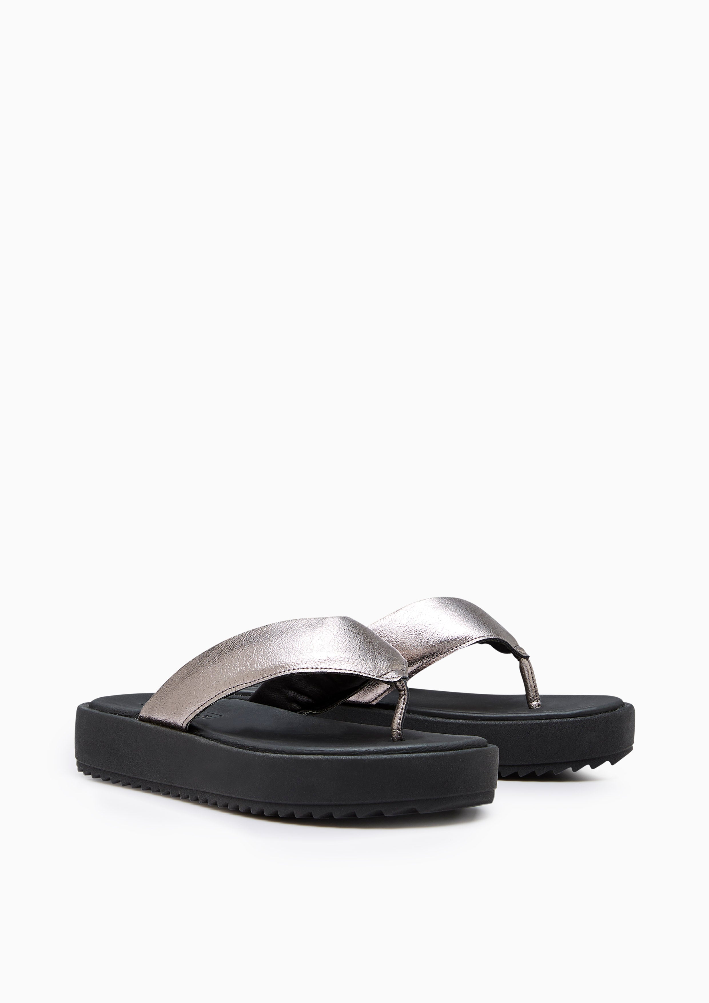 Bixby Platform Sandals Grey