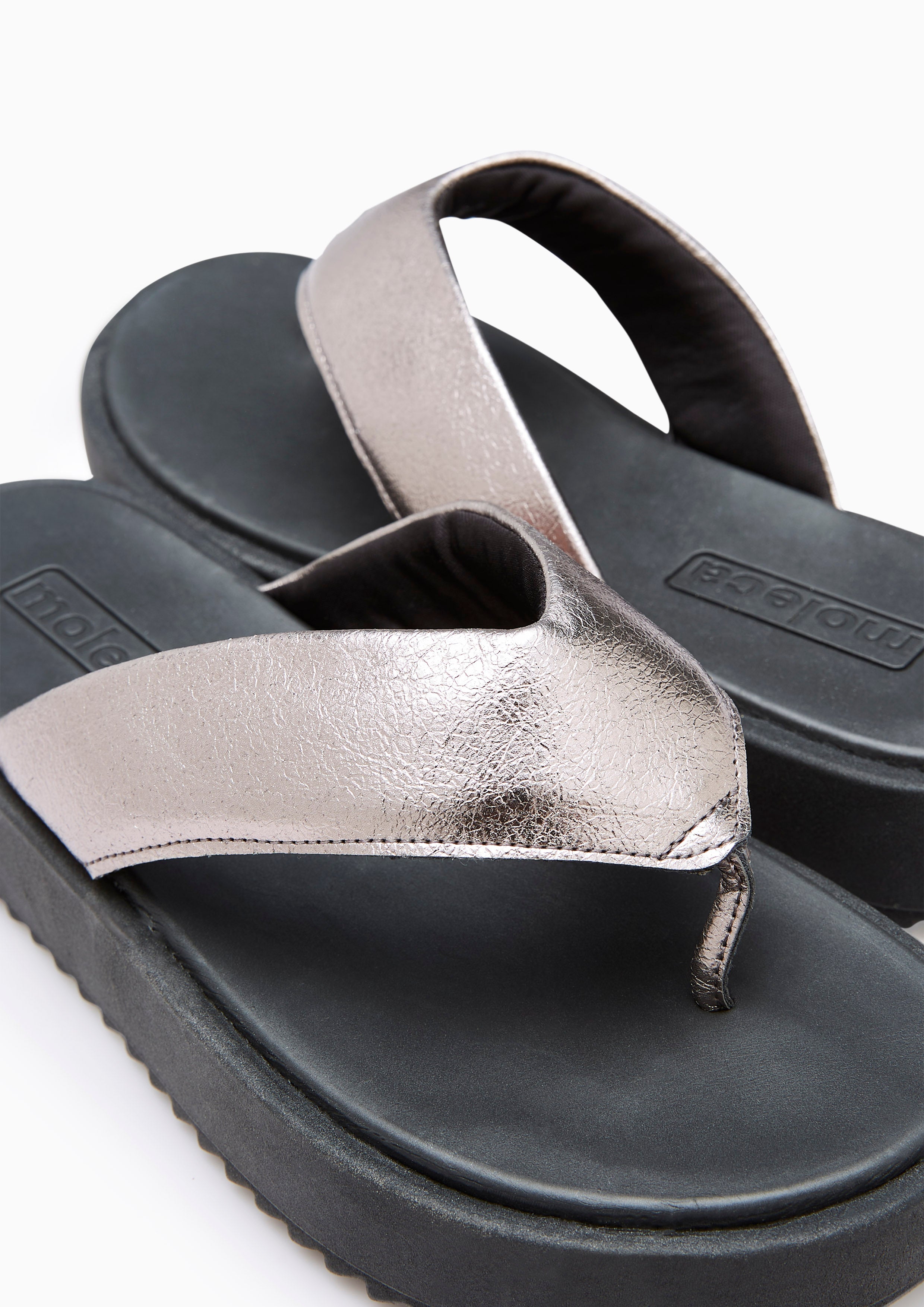 Bixby Platform Sandals Grey