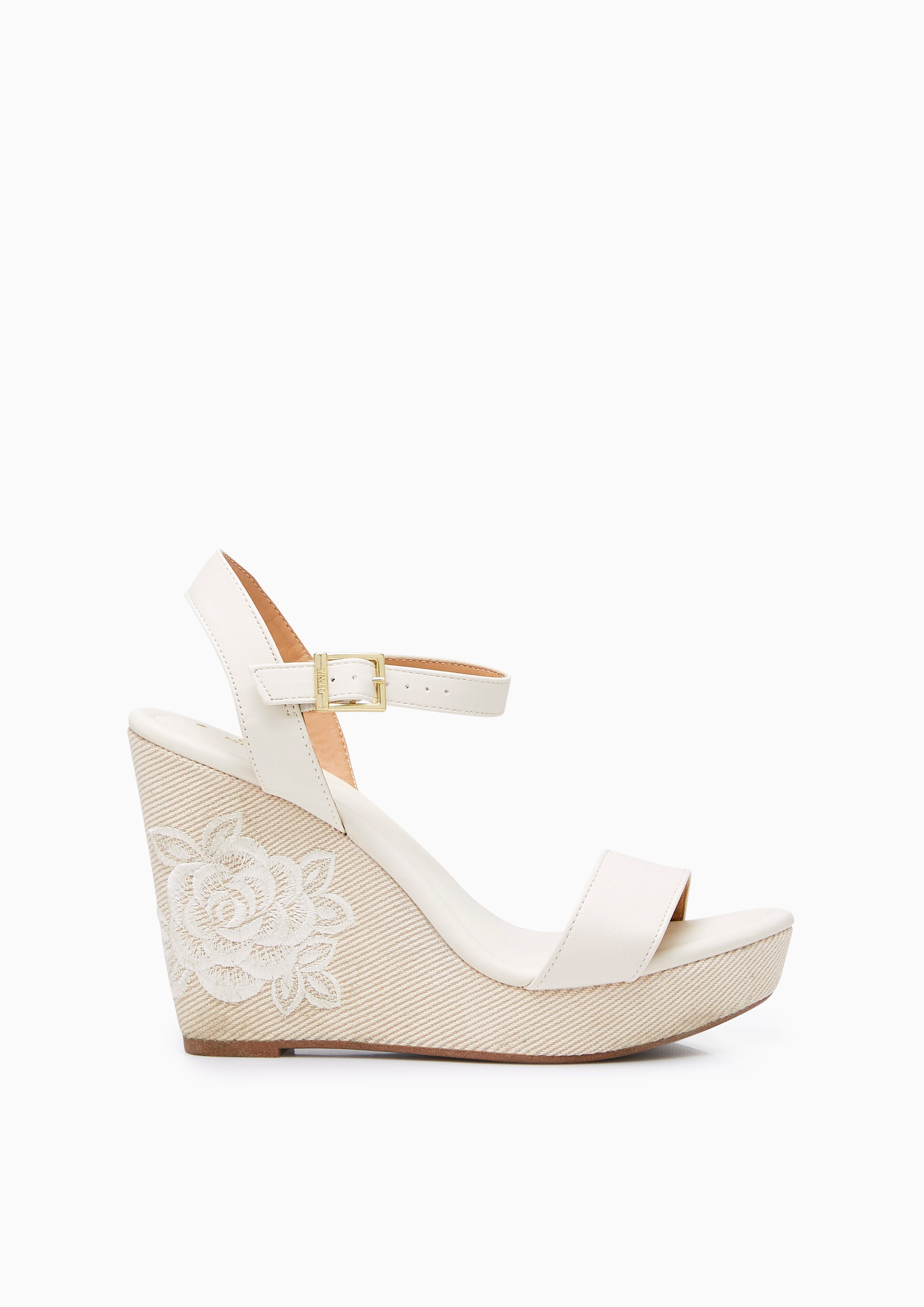 Brissa Rose Wedges Off-White