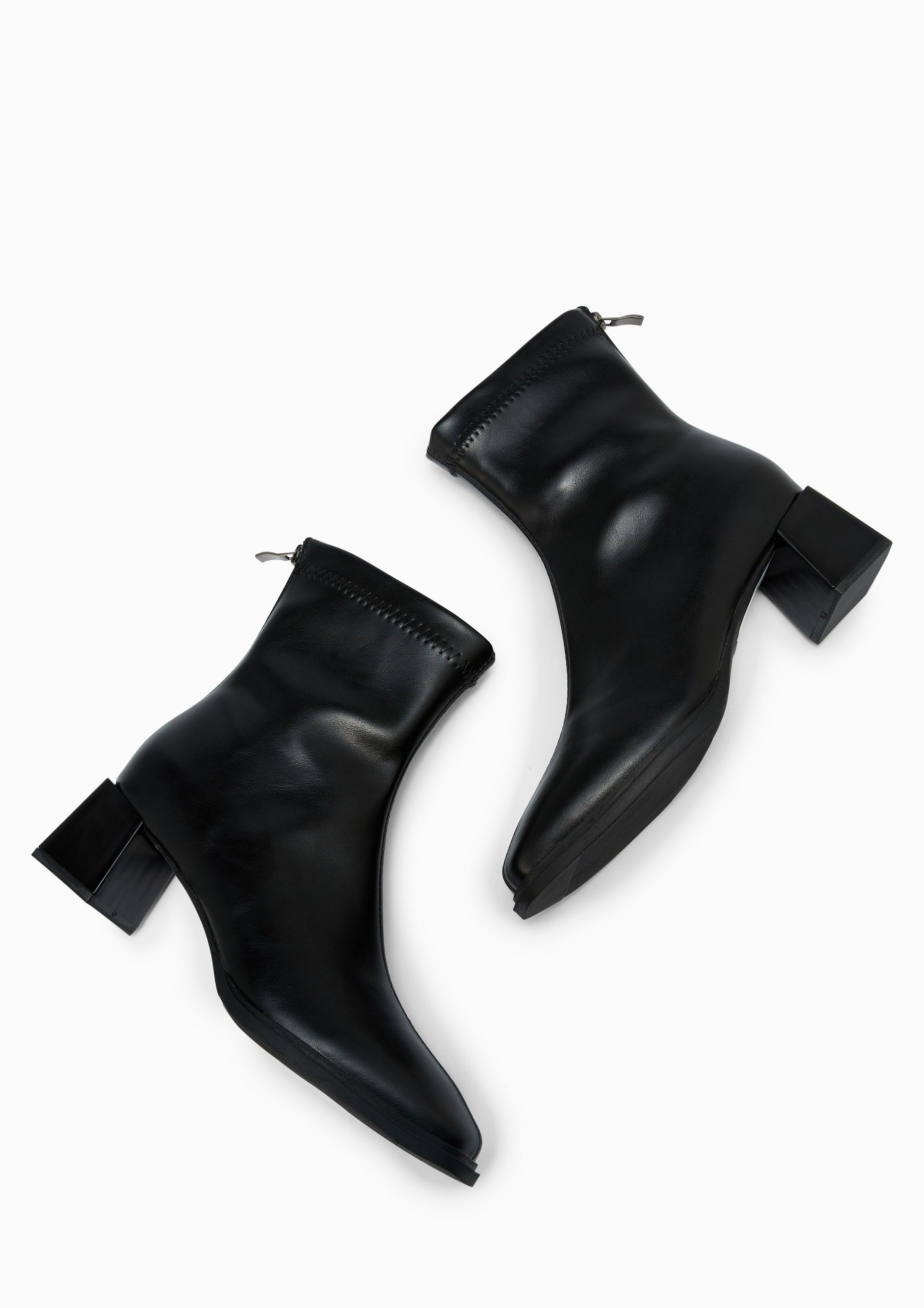 Brook Heel Boots Black