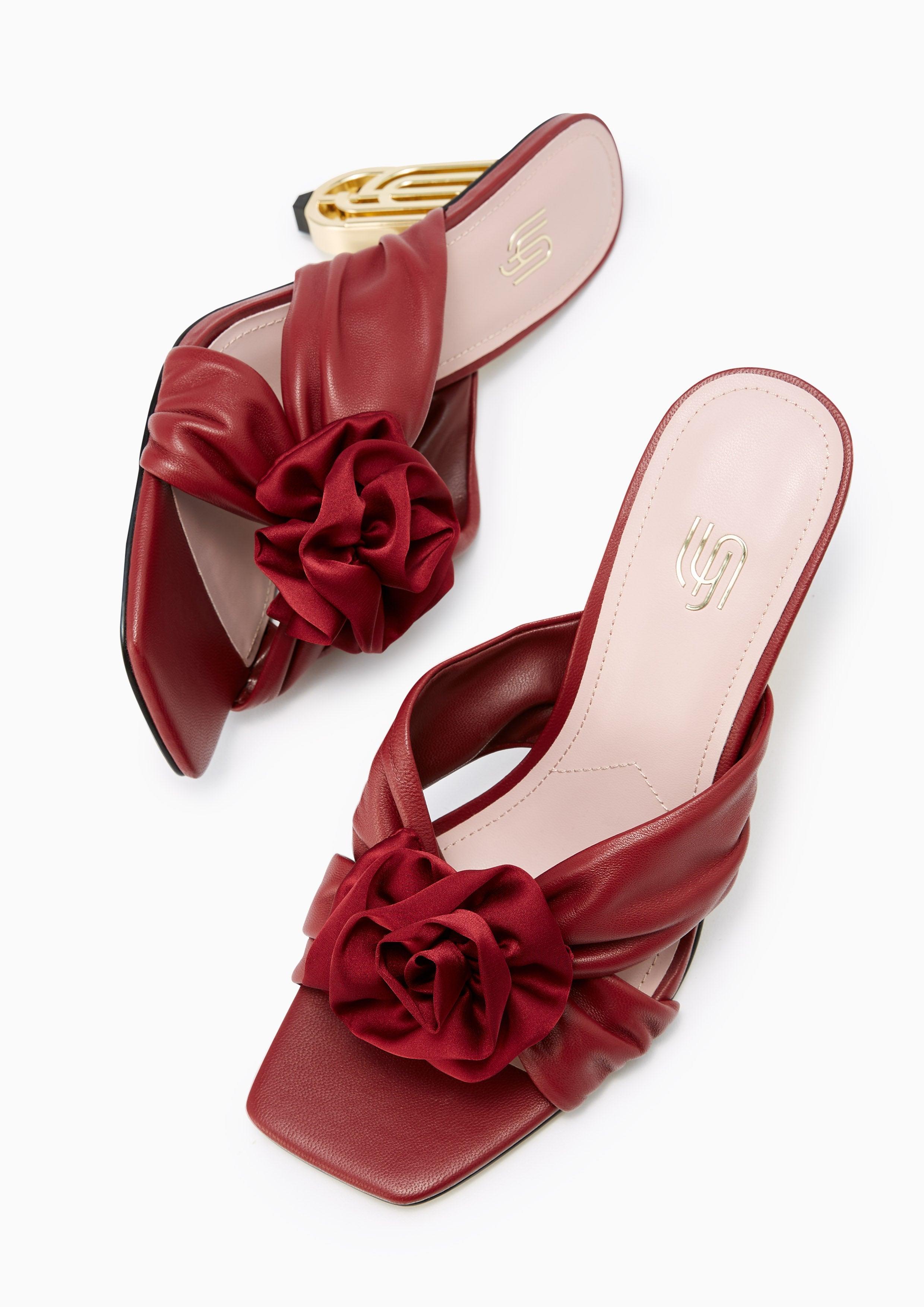 Irosy Mid Infinite Mid Heel Sandals Red Lyn Online Official Store