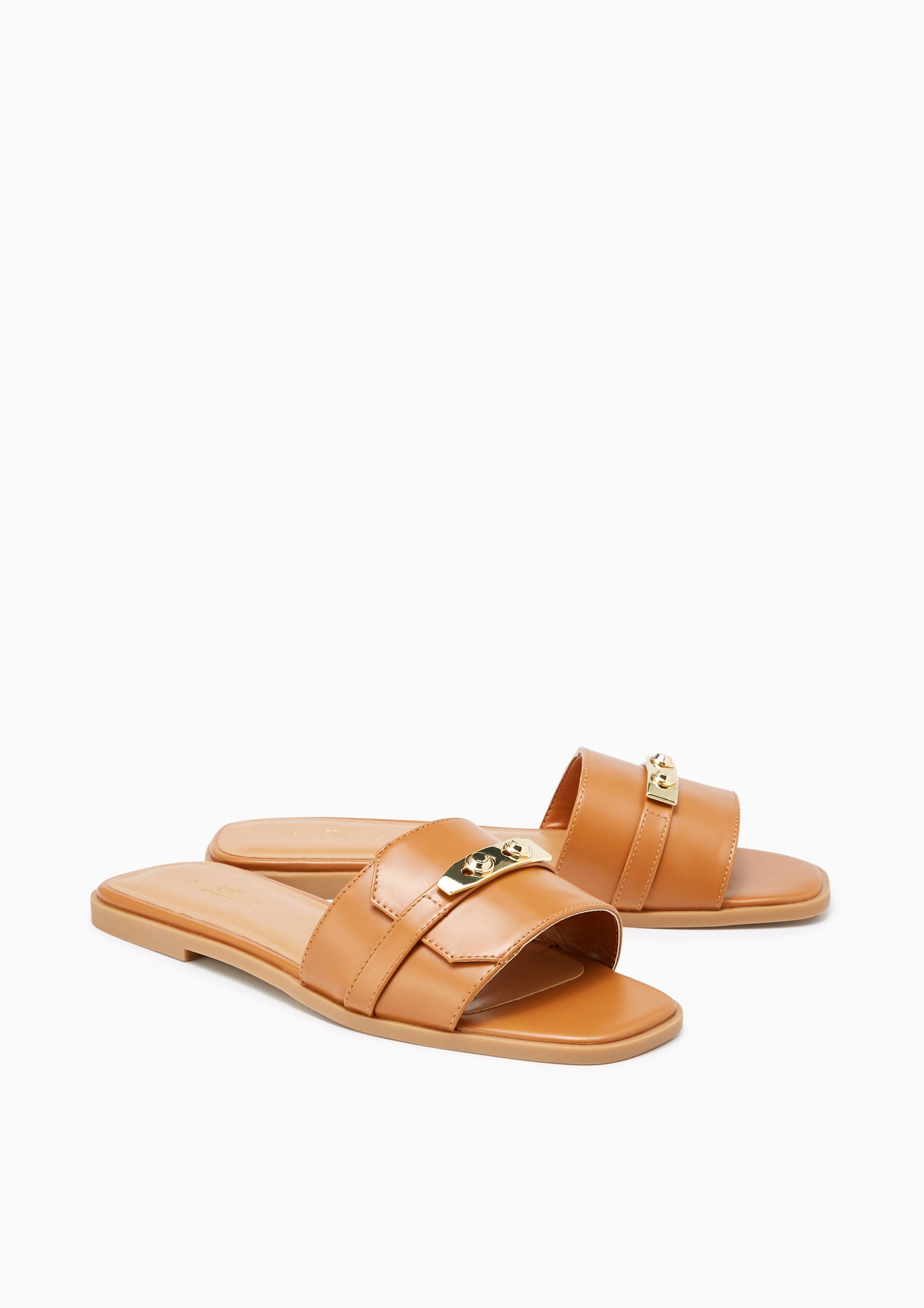 Master Flat Sandals Brown - Lyn TH