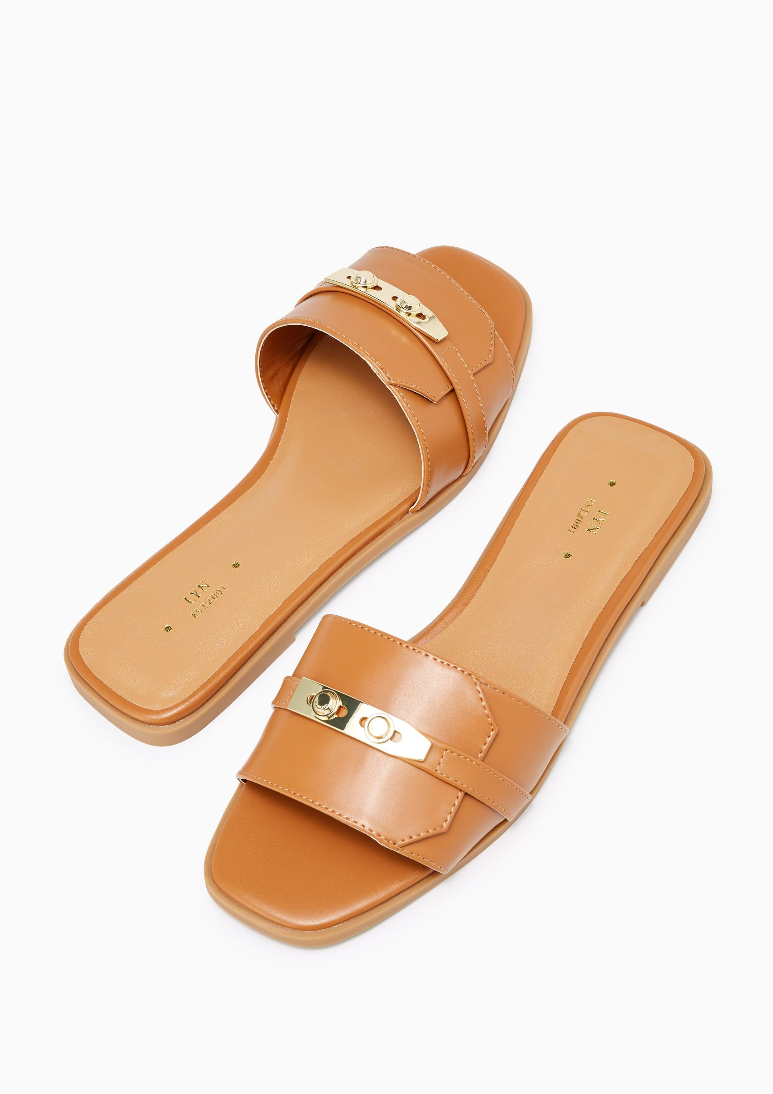 Master Flat Sandals Brown - Lyn TH