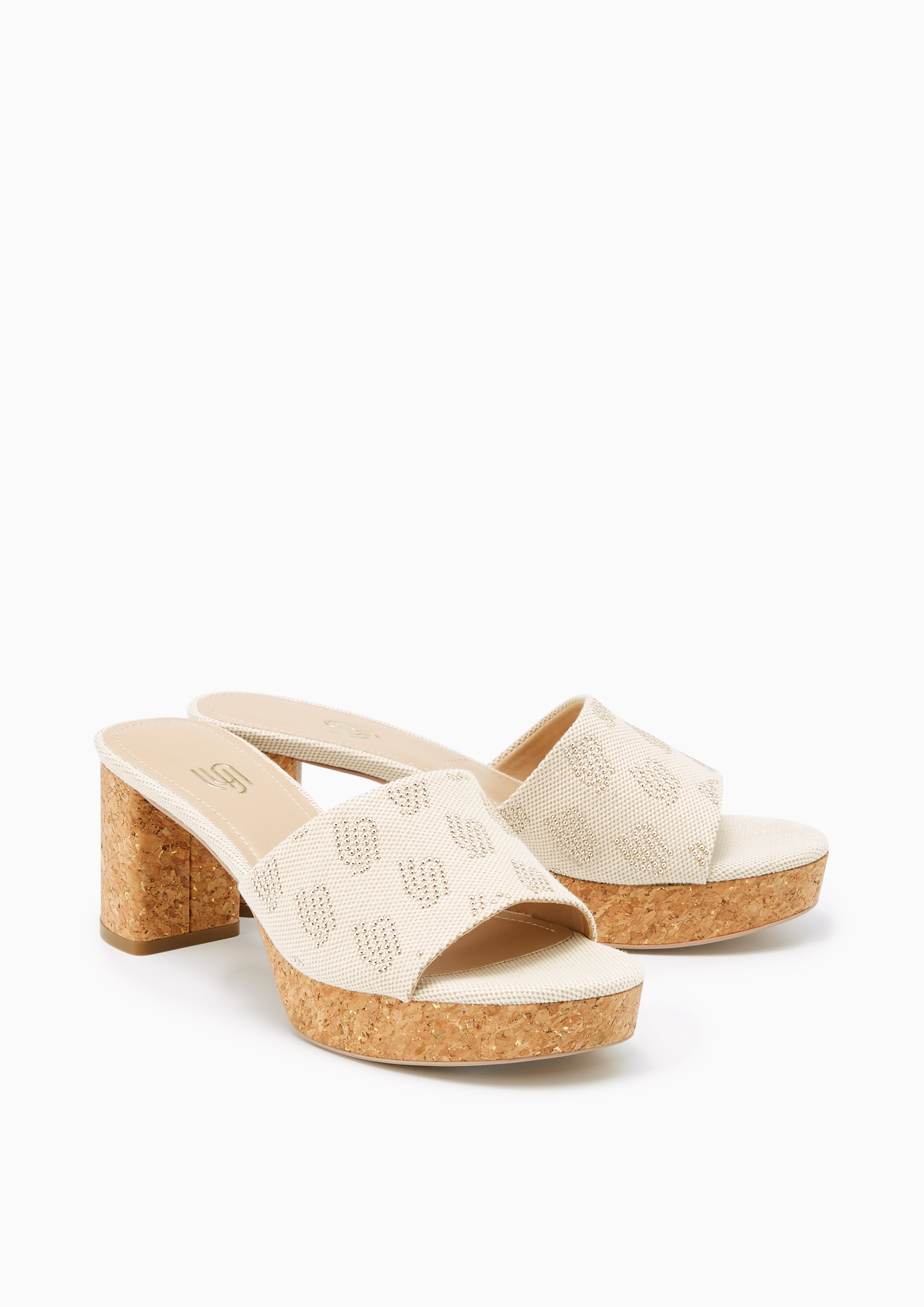 Prive Infinite Low Heel Sandals Beige - Lyn TH