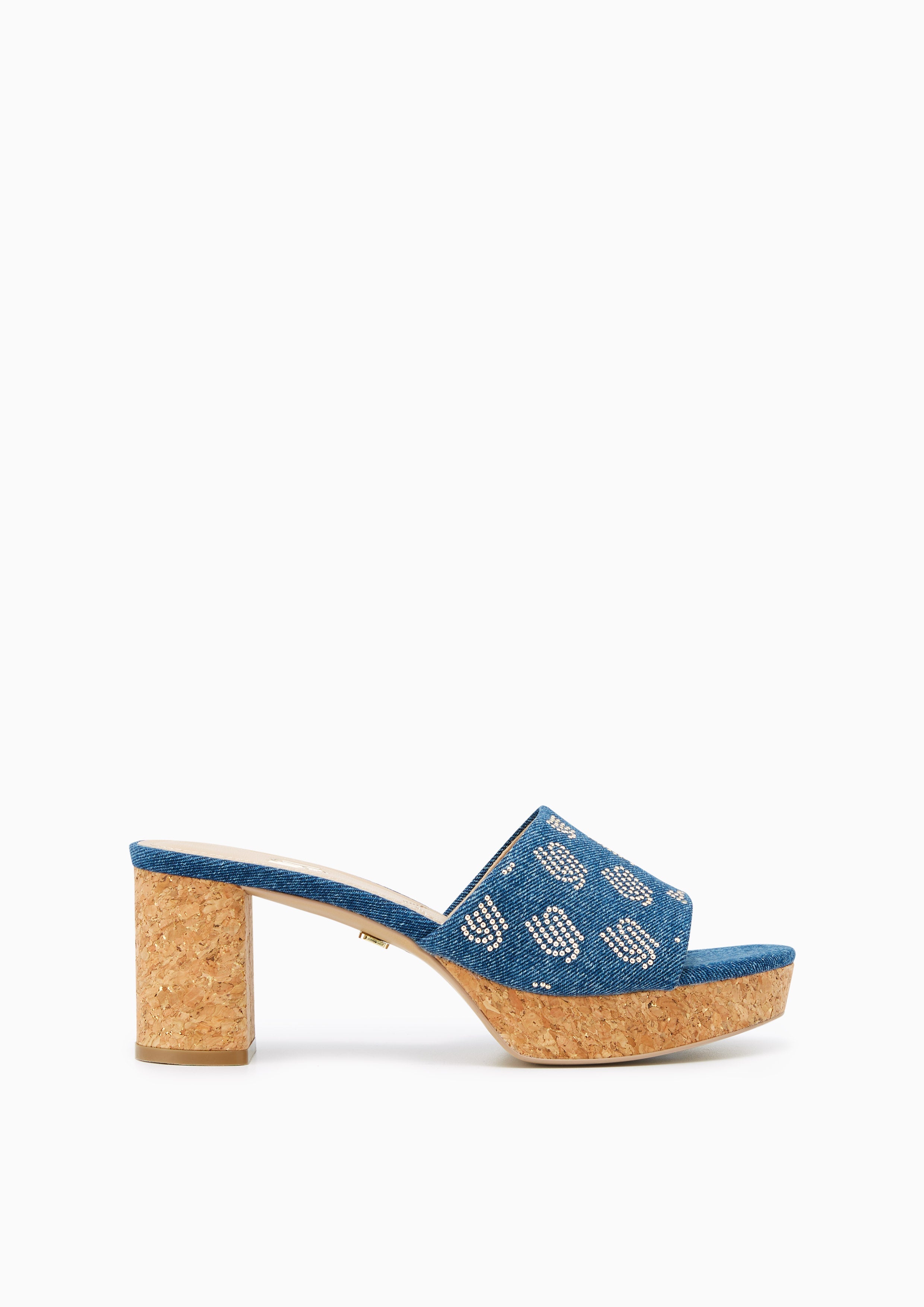 Prive Infinite Low Heel Sandals Blue - Lyn TH