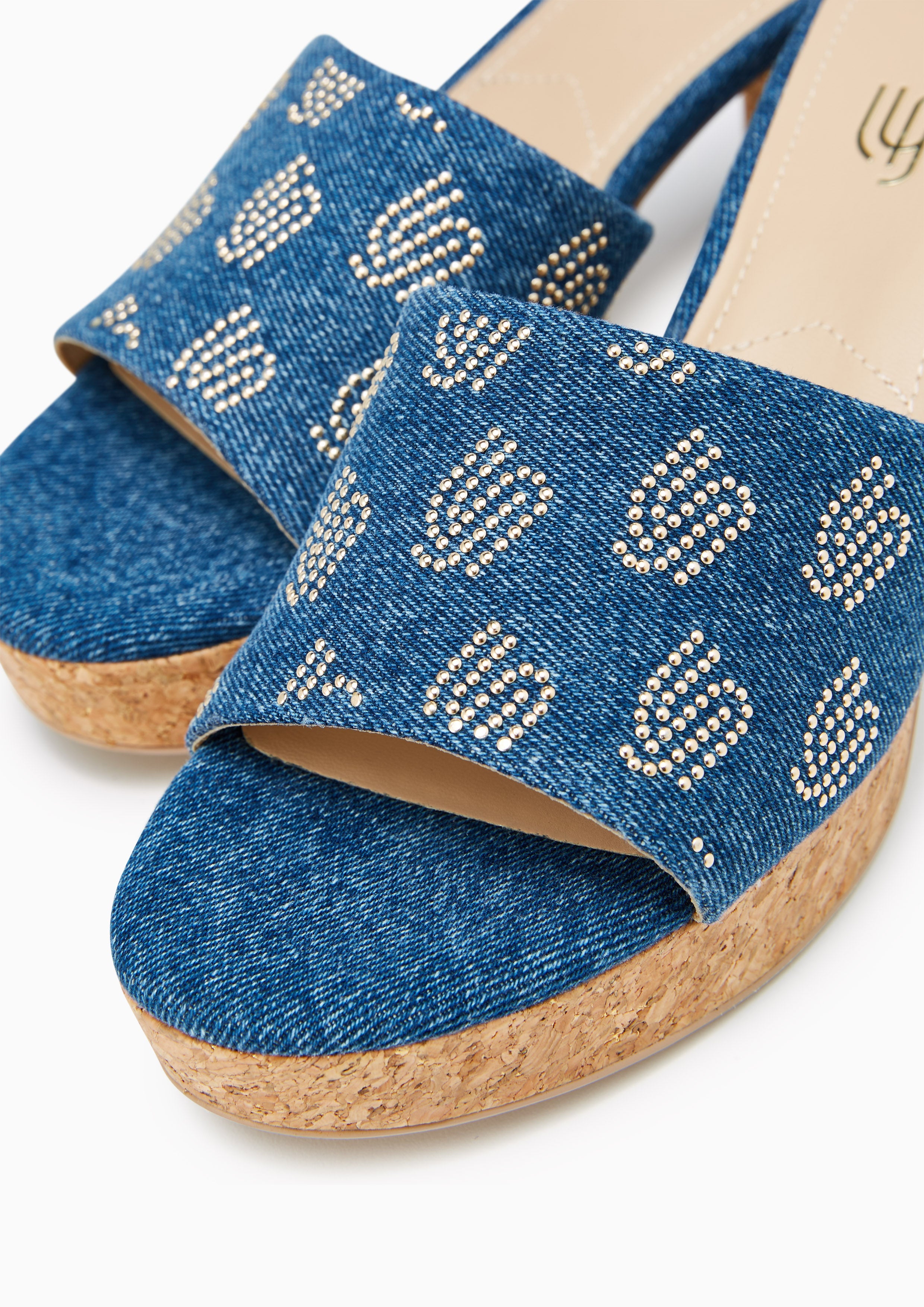 Prive Infinite Low Heel Sandals Blue - Lyn TH