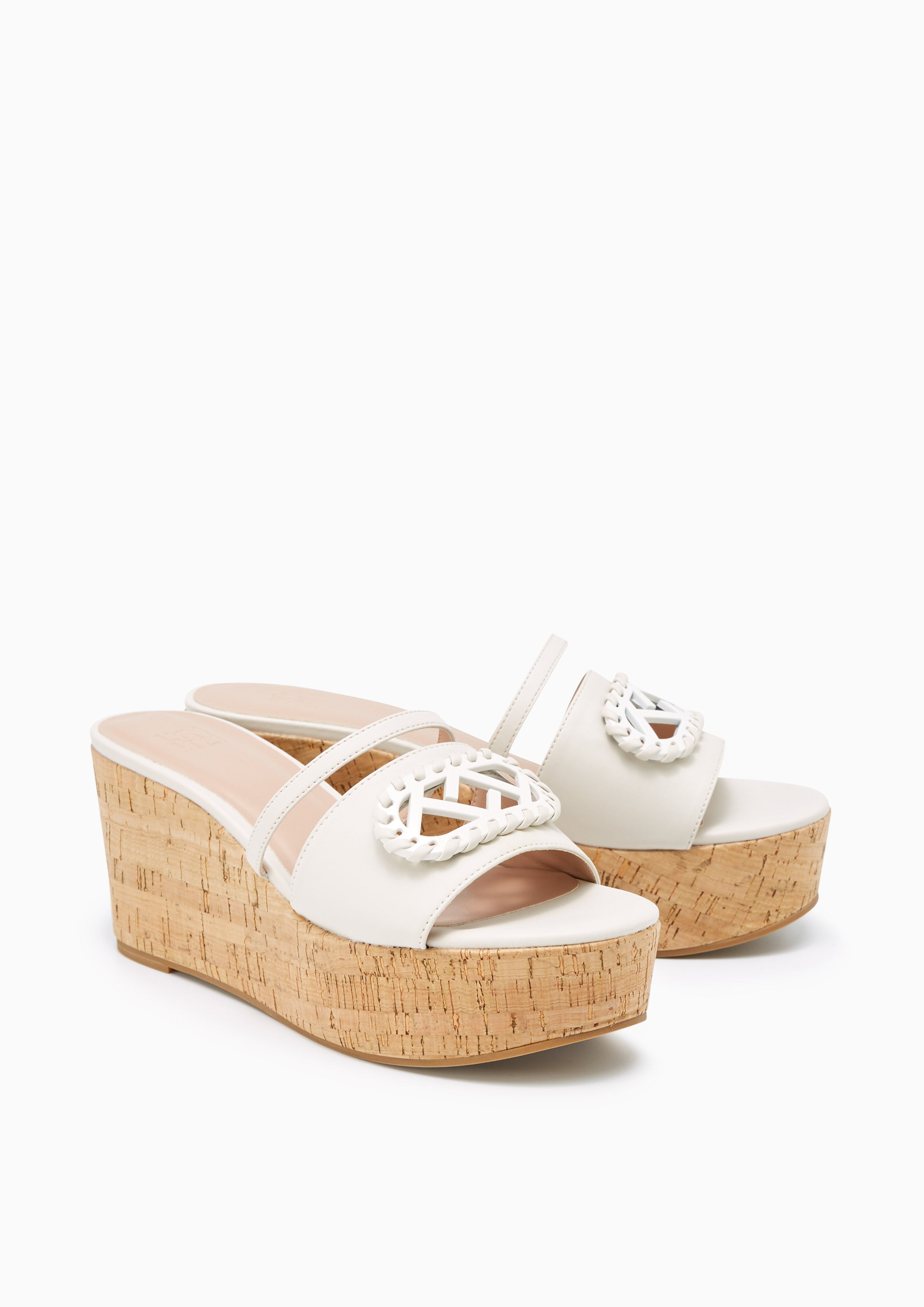 Lili Wedge Sandals Ivory - Lyn TH