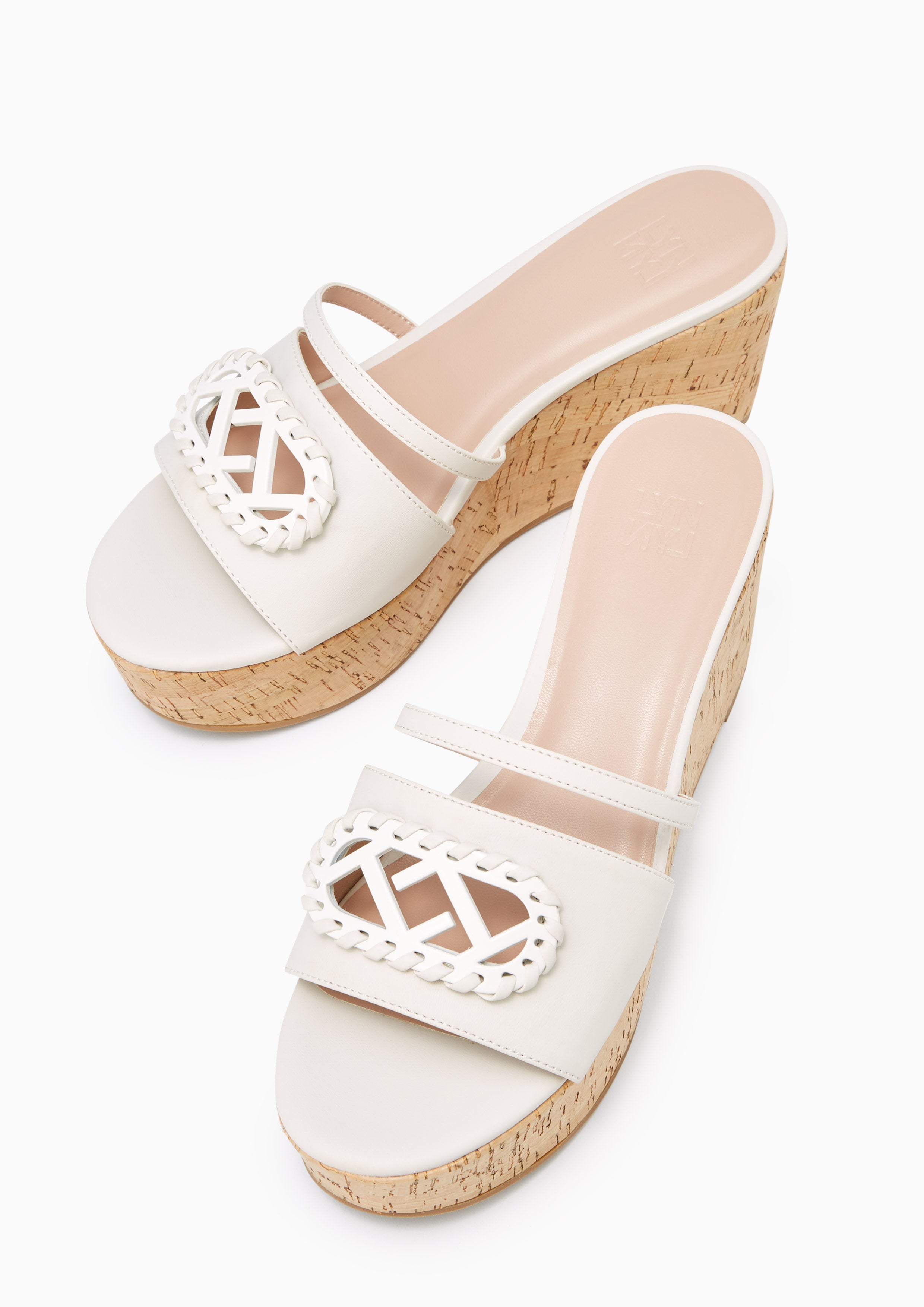 Lili Wedge Sandals Ivory - Lyn TH