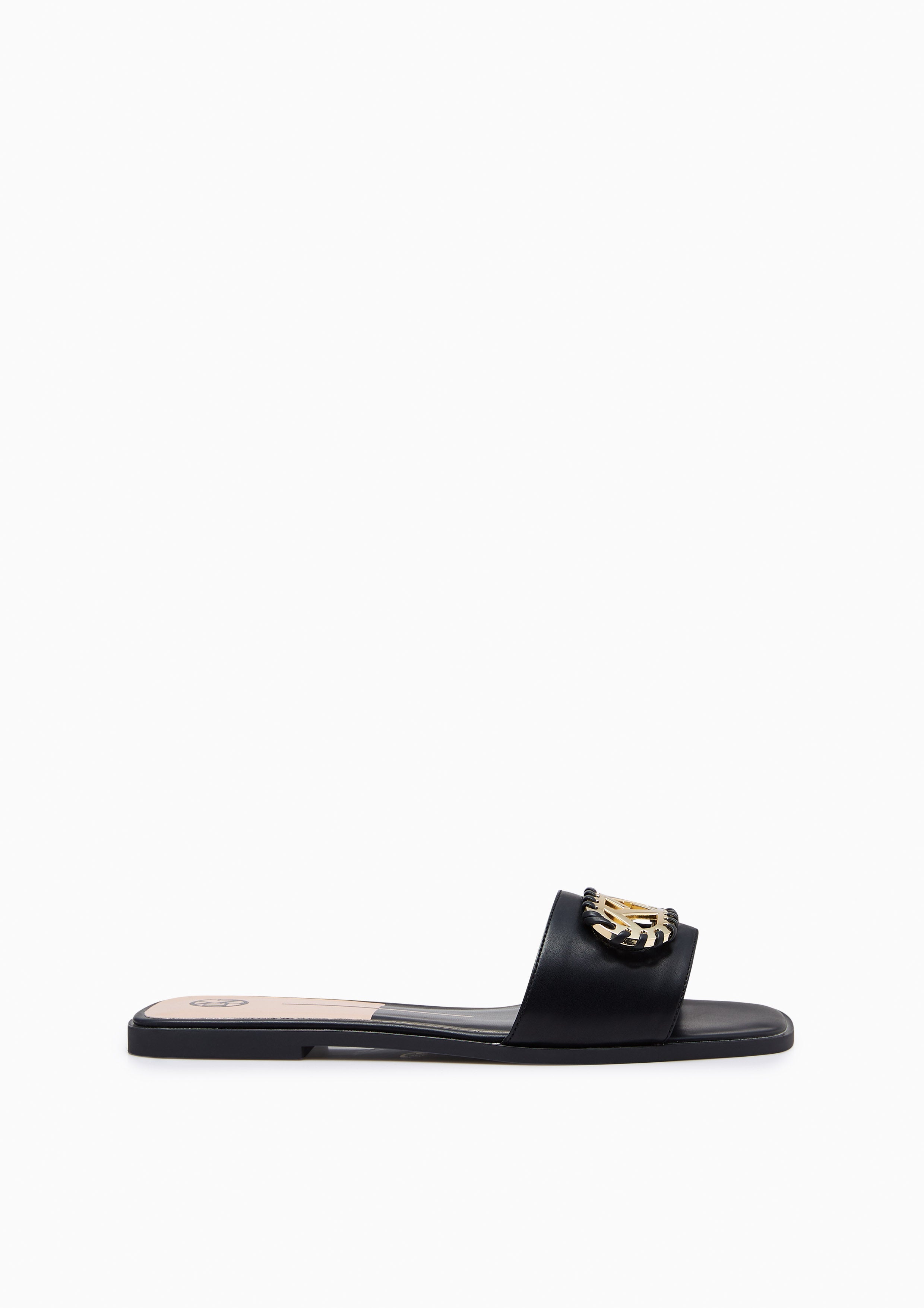 Lili Flat Slides Black - Lyn TH