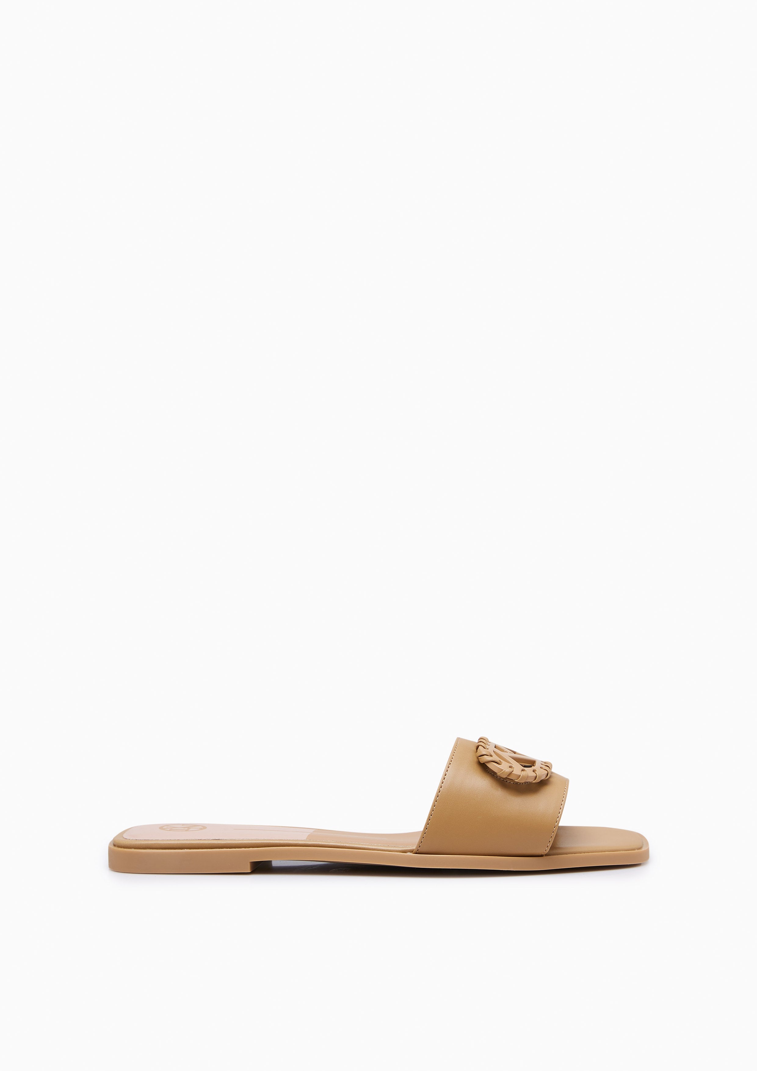 Lili Flat Slides Brown - Lyn TH