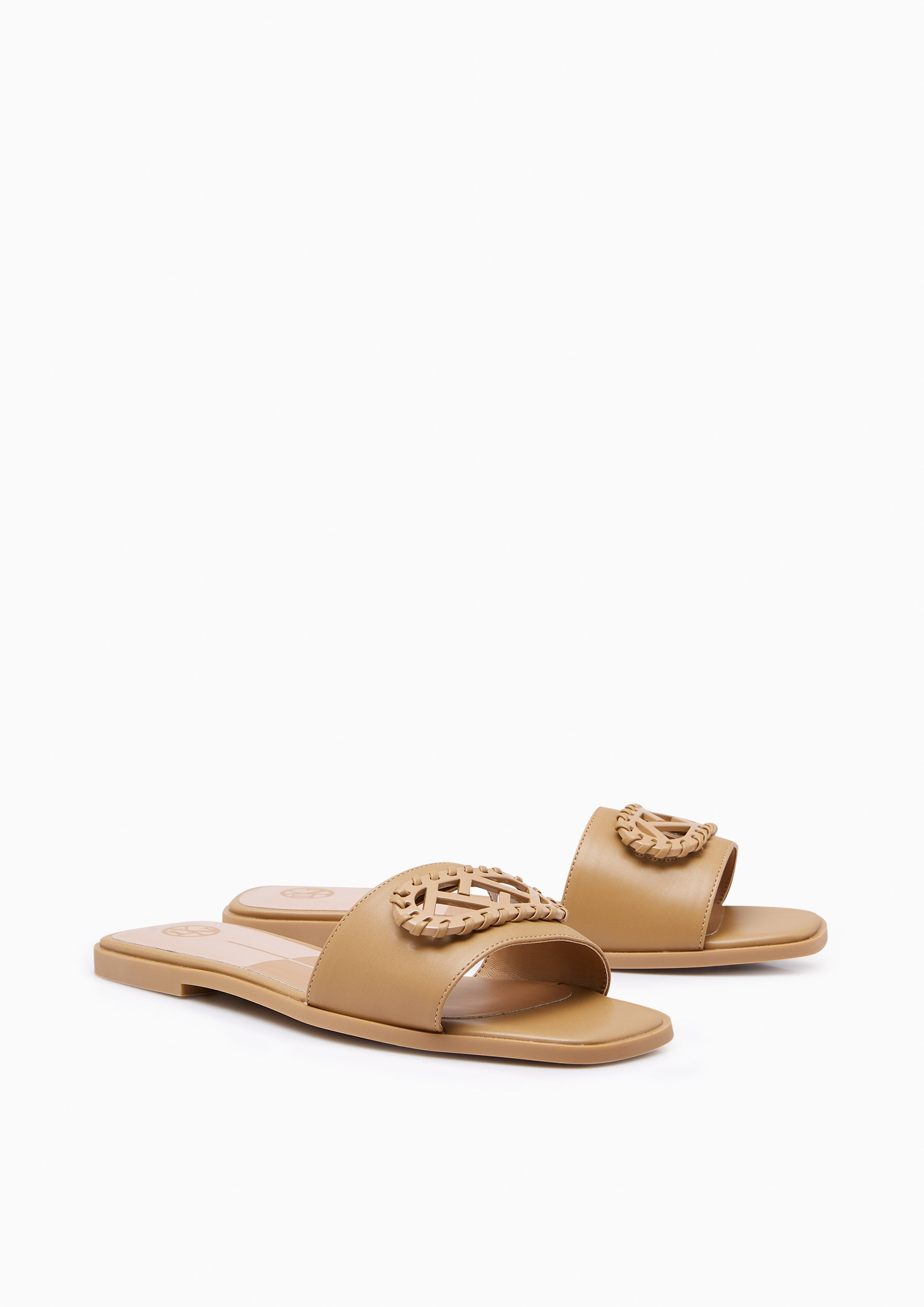 Lili Flat Slides Brown - Lyn TH