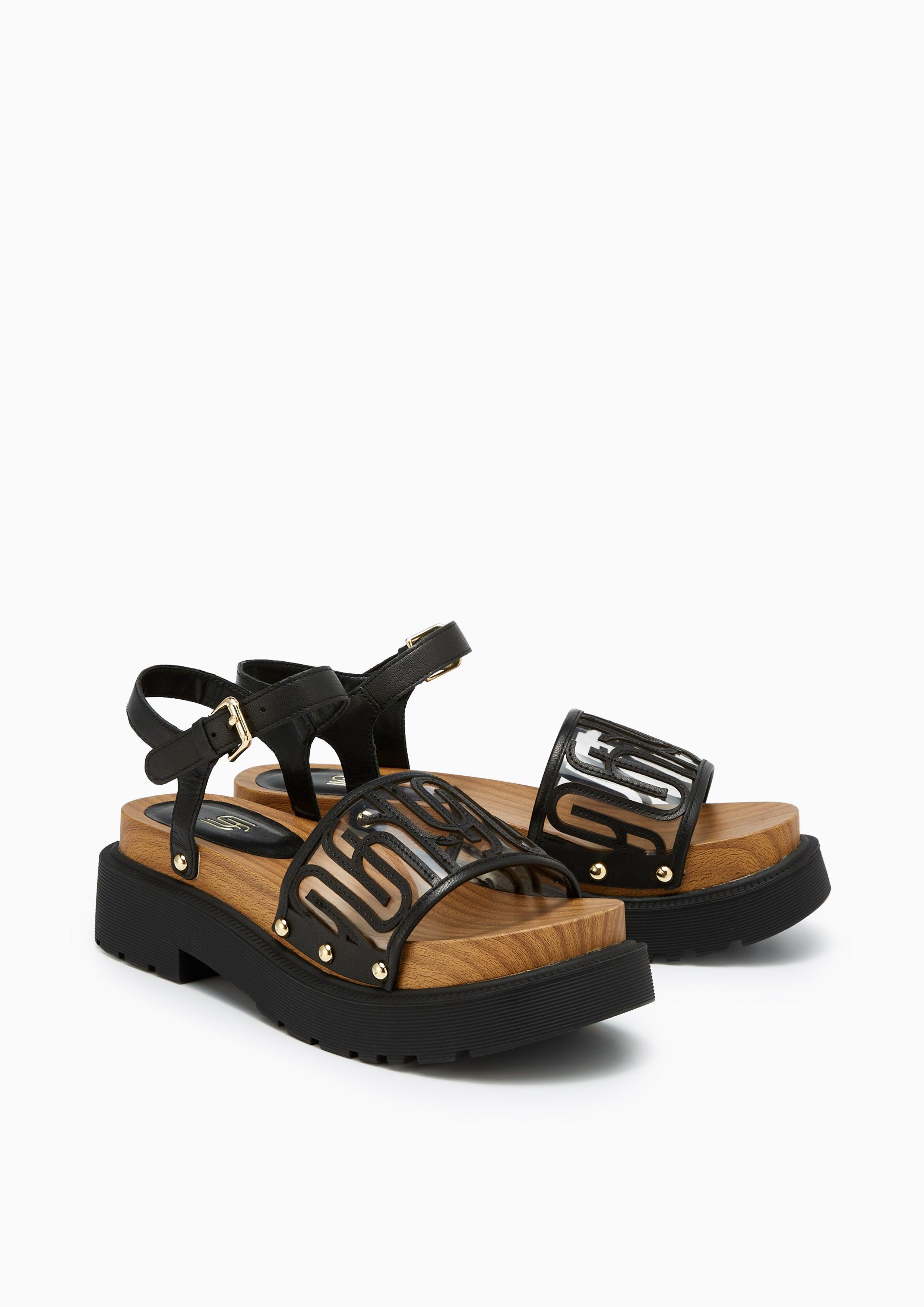 Sonya Platform Wedges Black