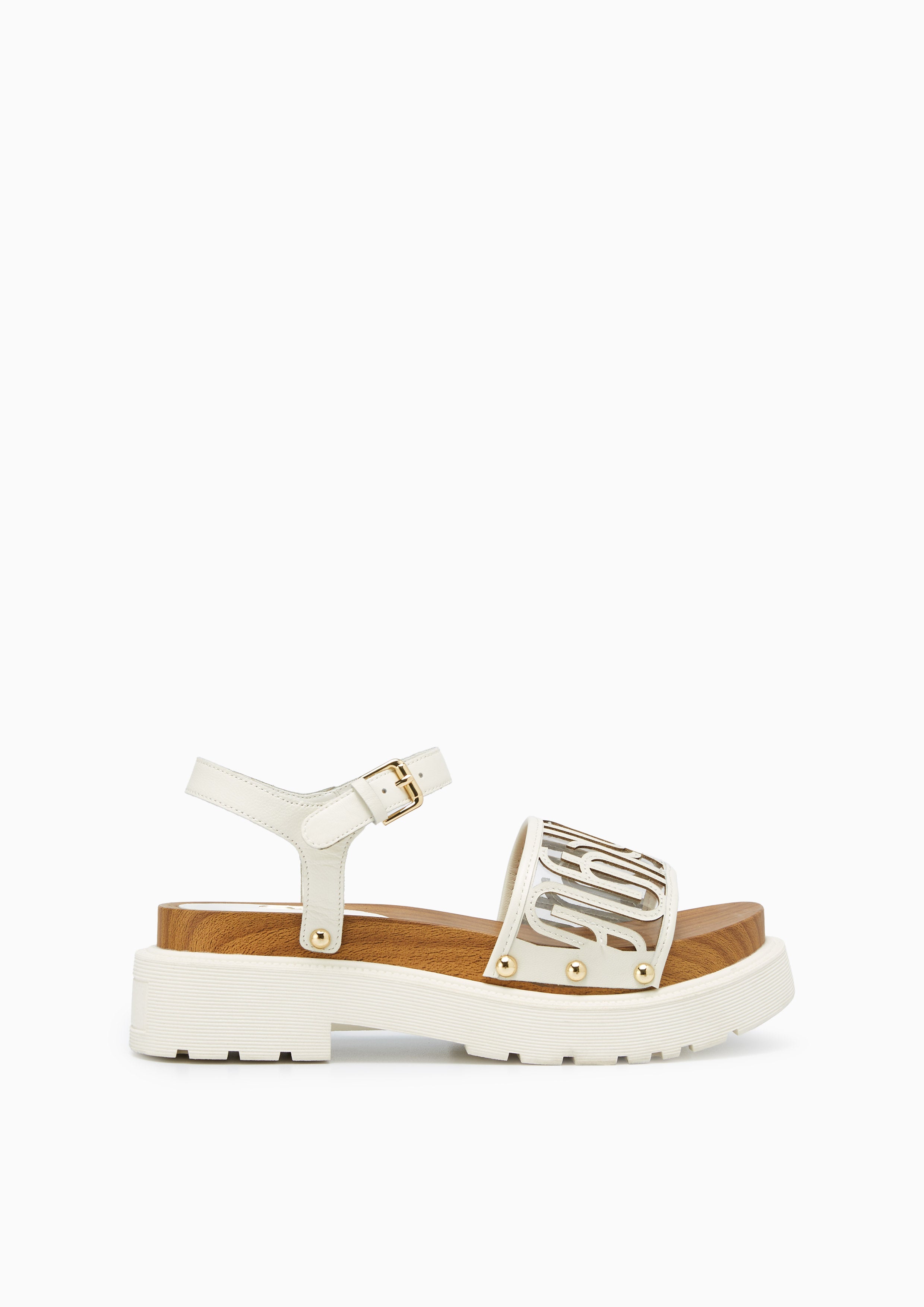 Sonya Platform Wedges Off-White - Lyn TH