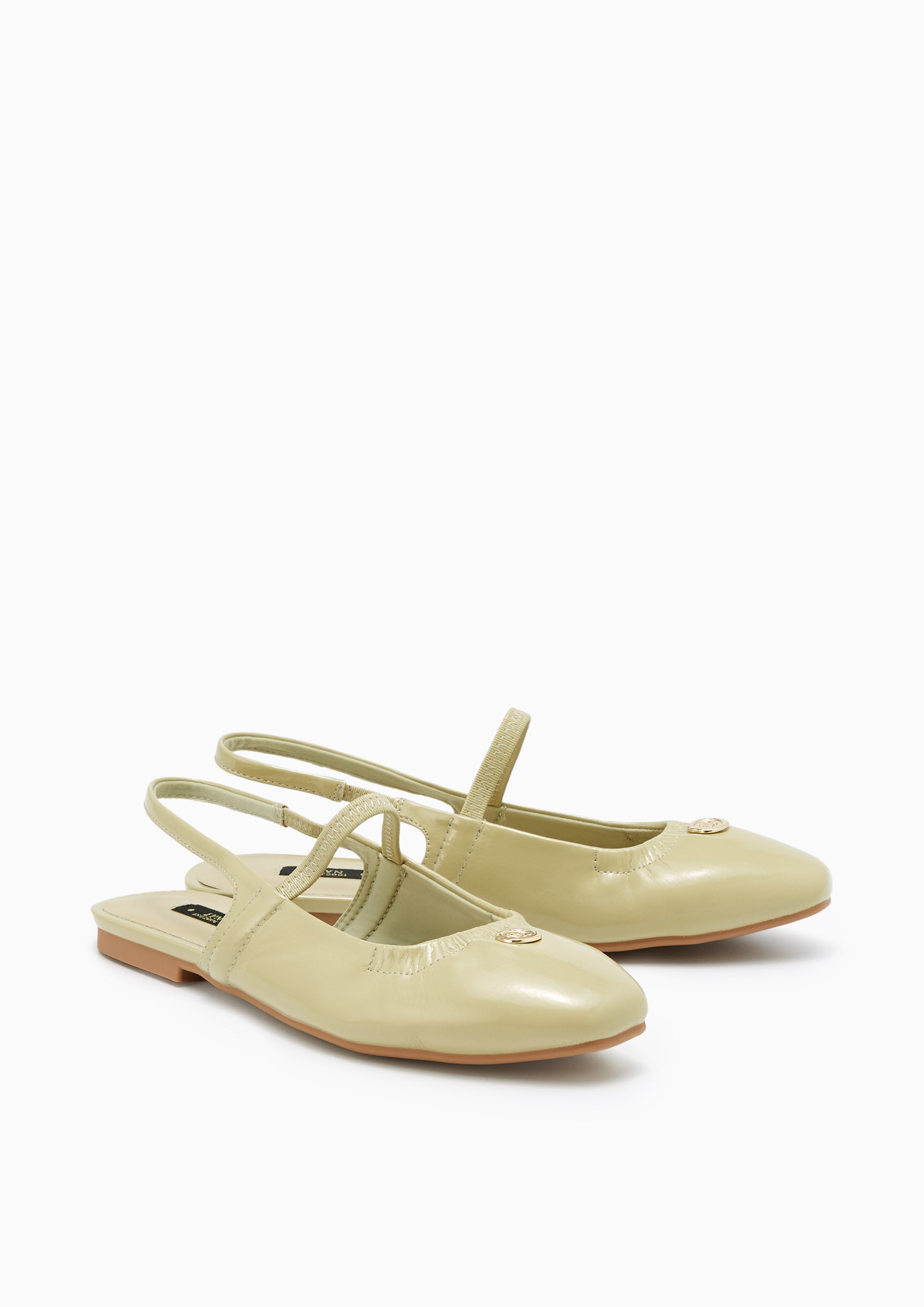 Norm Flat Slingbacks Light Green - Lyn TH