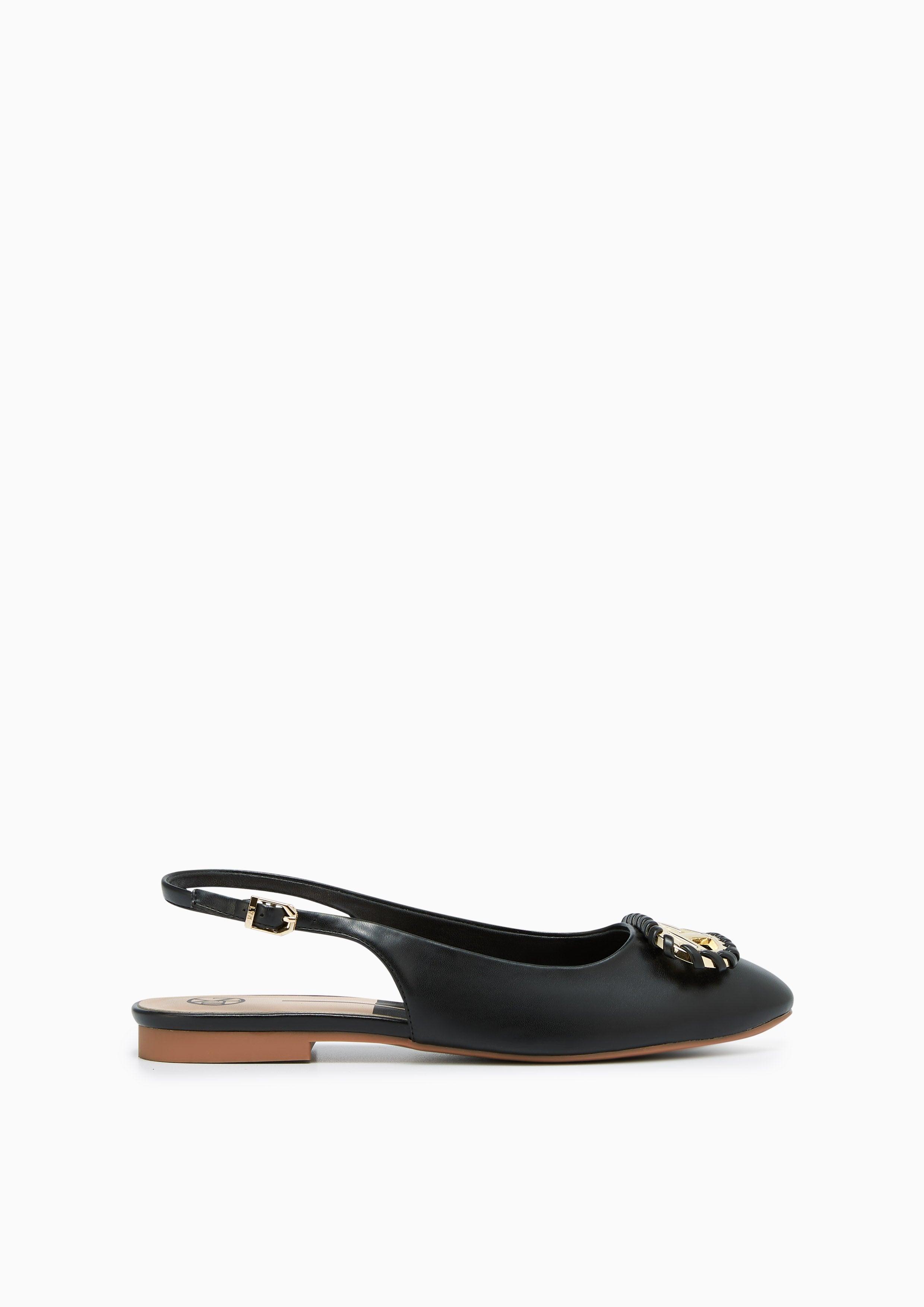 Norm Flat Slingbacks Black - Lyn TH