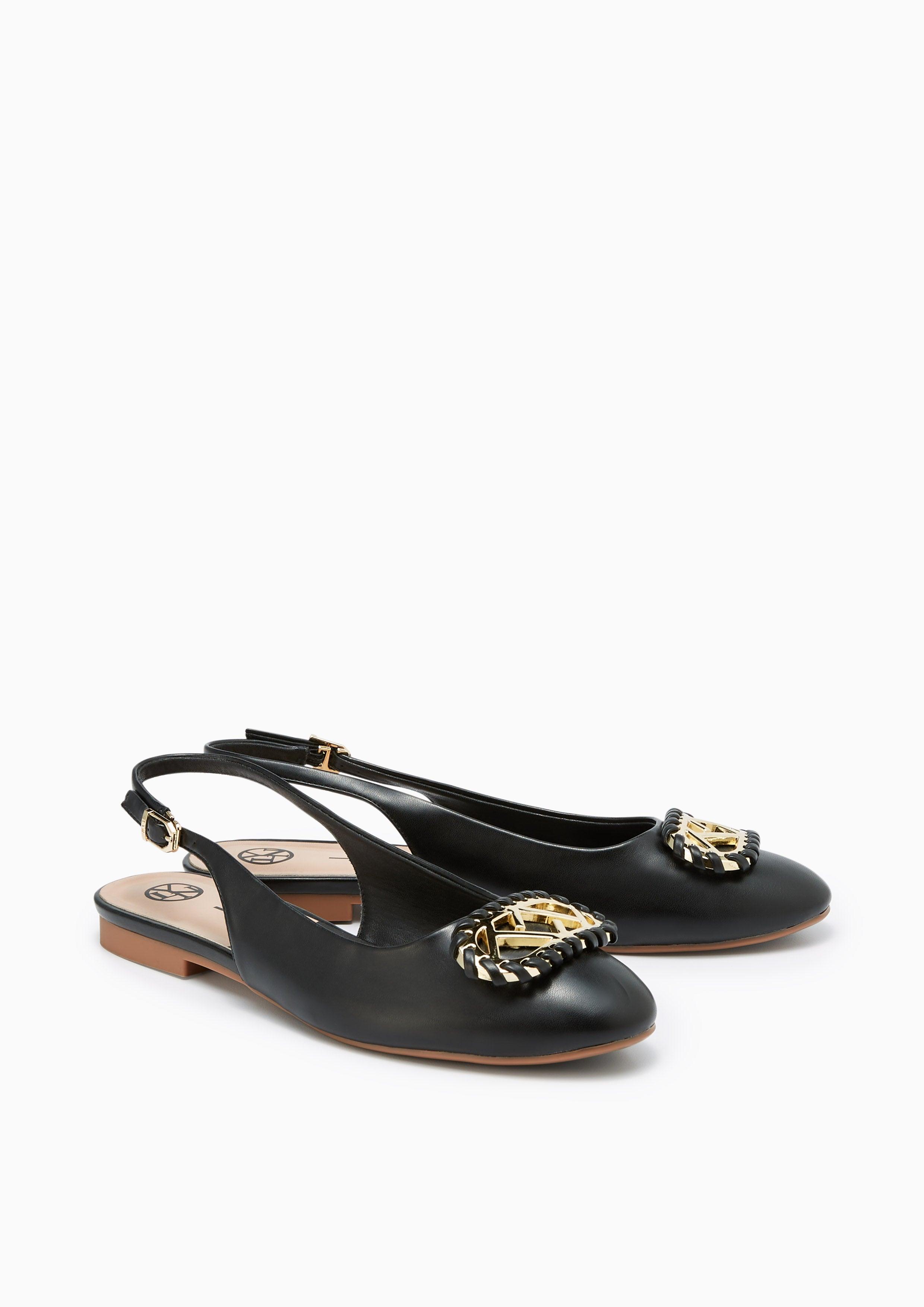 Norm Flat Slingbacks Black - Lyn TH