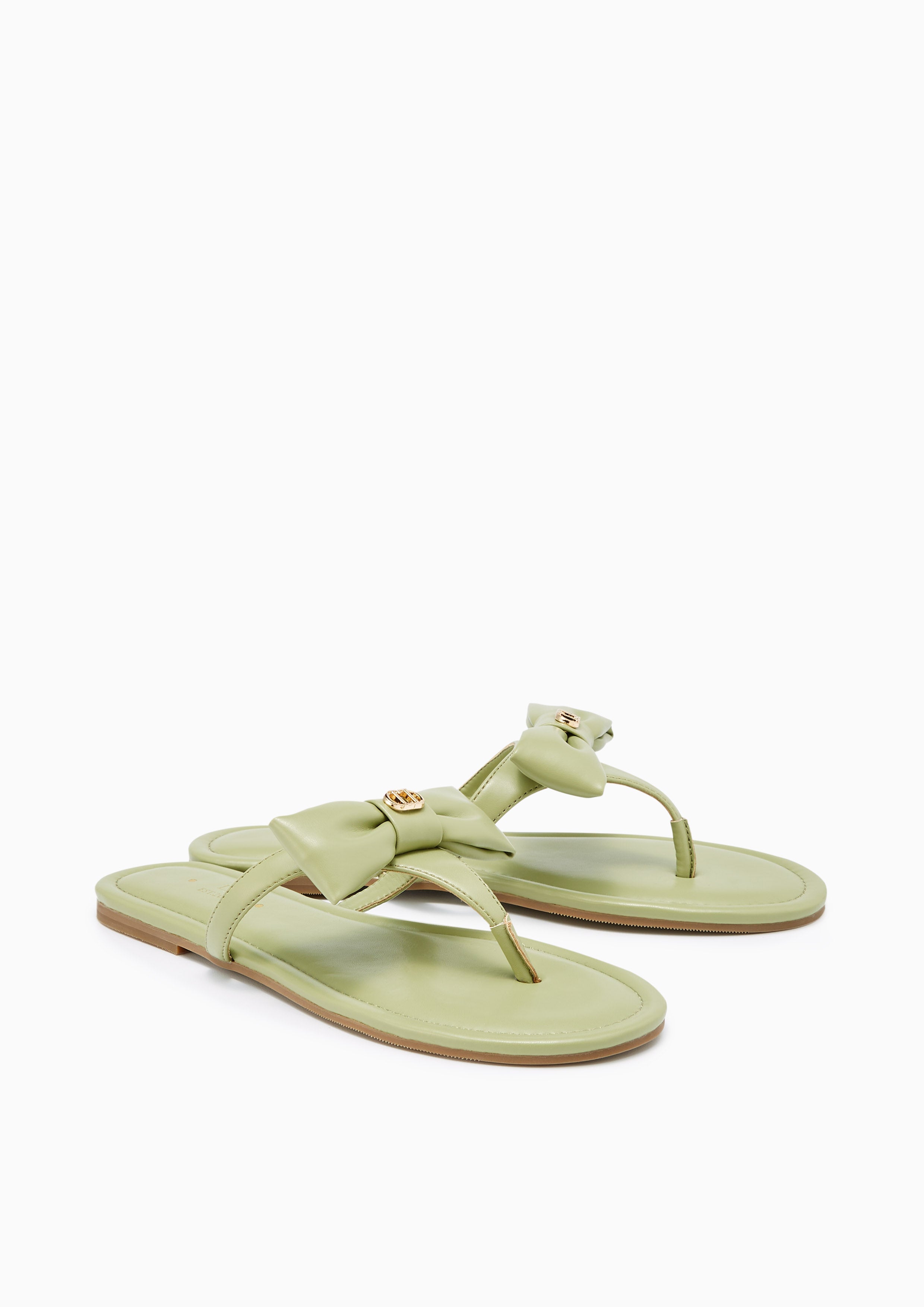 Ivy Flat Sandals Green - Lyn TH