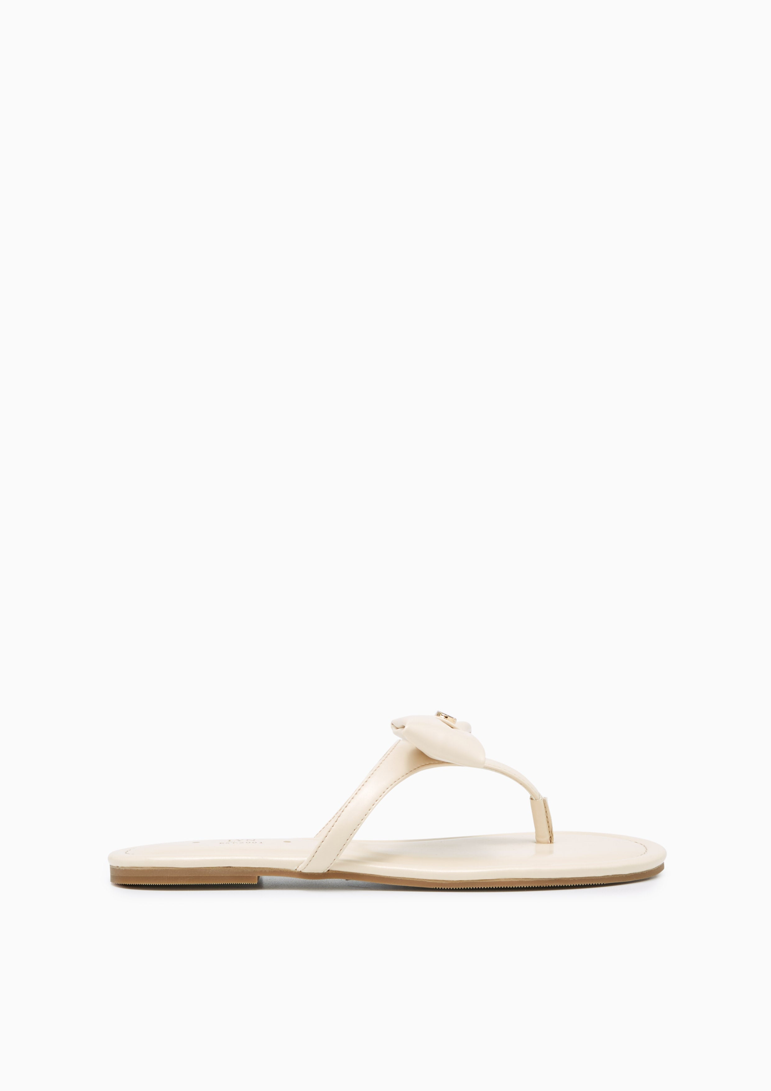 Ivy Flat Sandals Ivory - Lyn TH