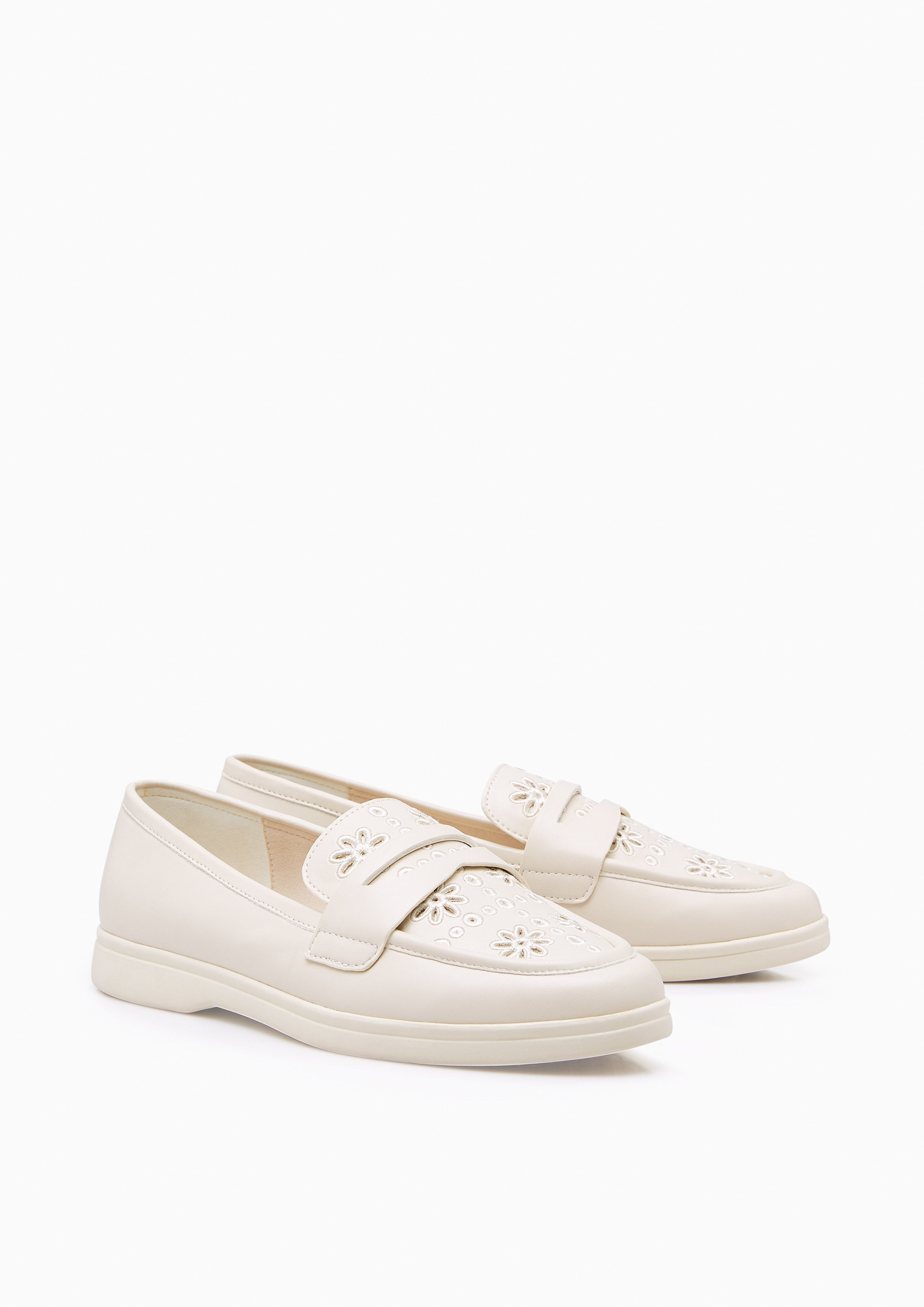 Lydia Loafers Ivory - Lyn TH